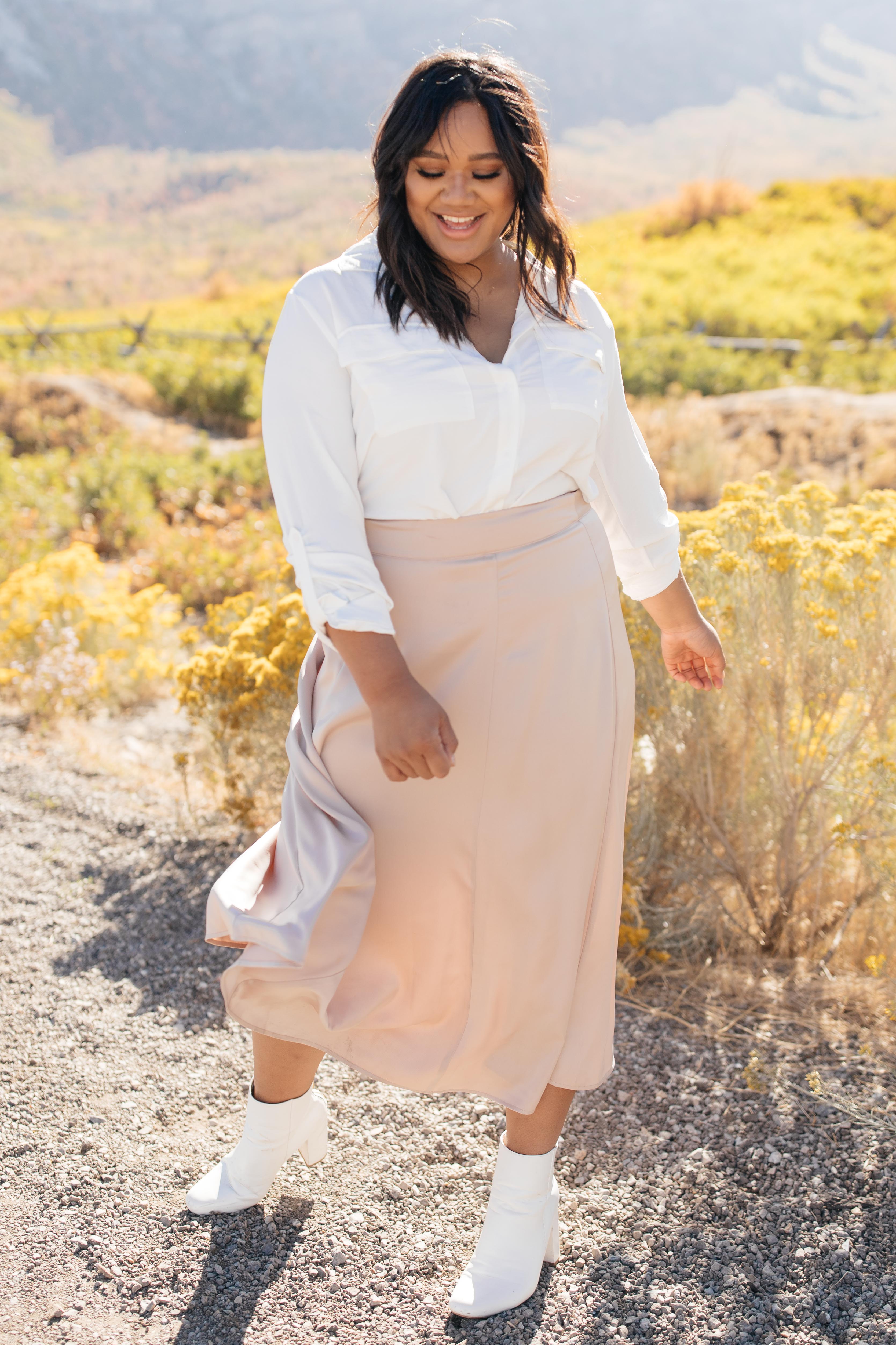 Once Upon a Time Skirt in Champagne
