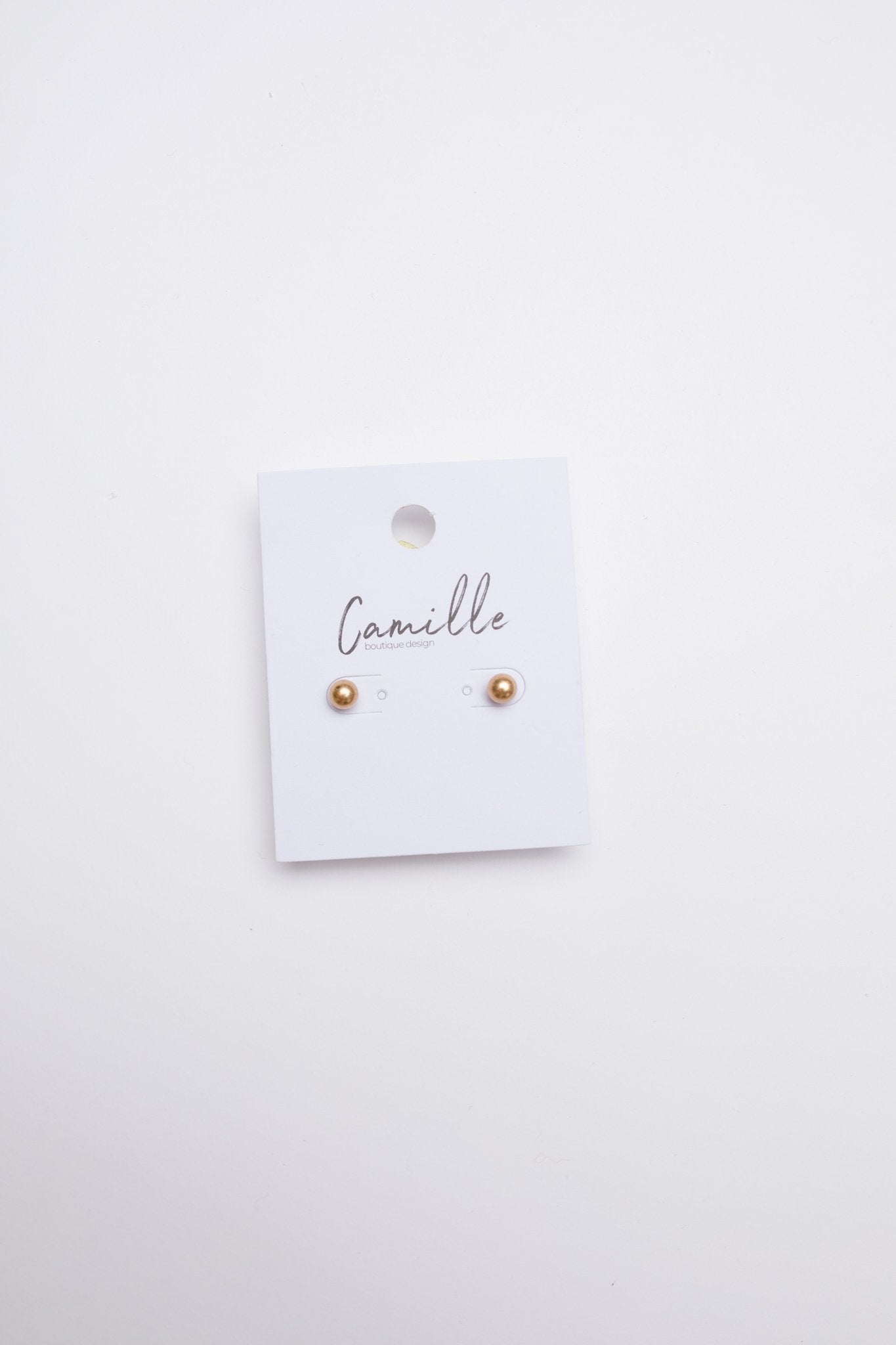 Subtle Holiday Feels Small Stud Earrings in Gold