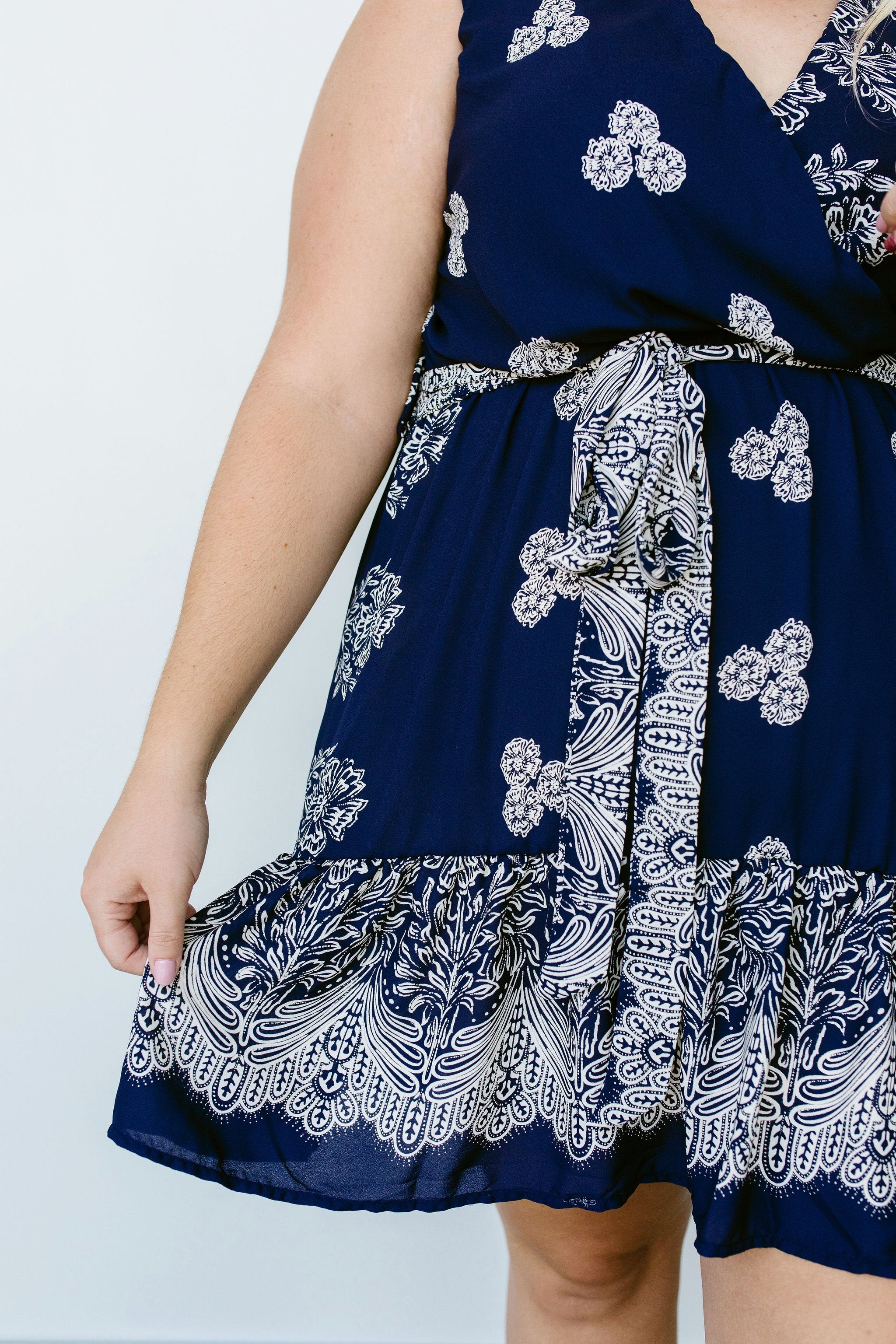 Triple Threat Mini Dress In Navy