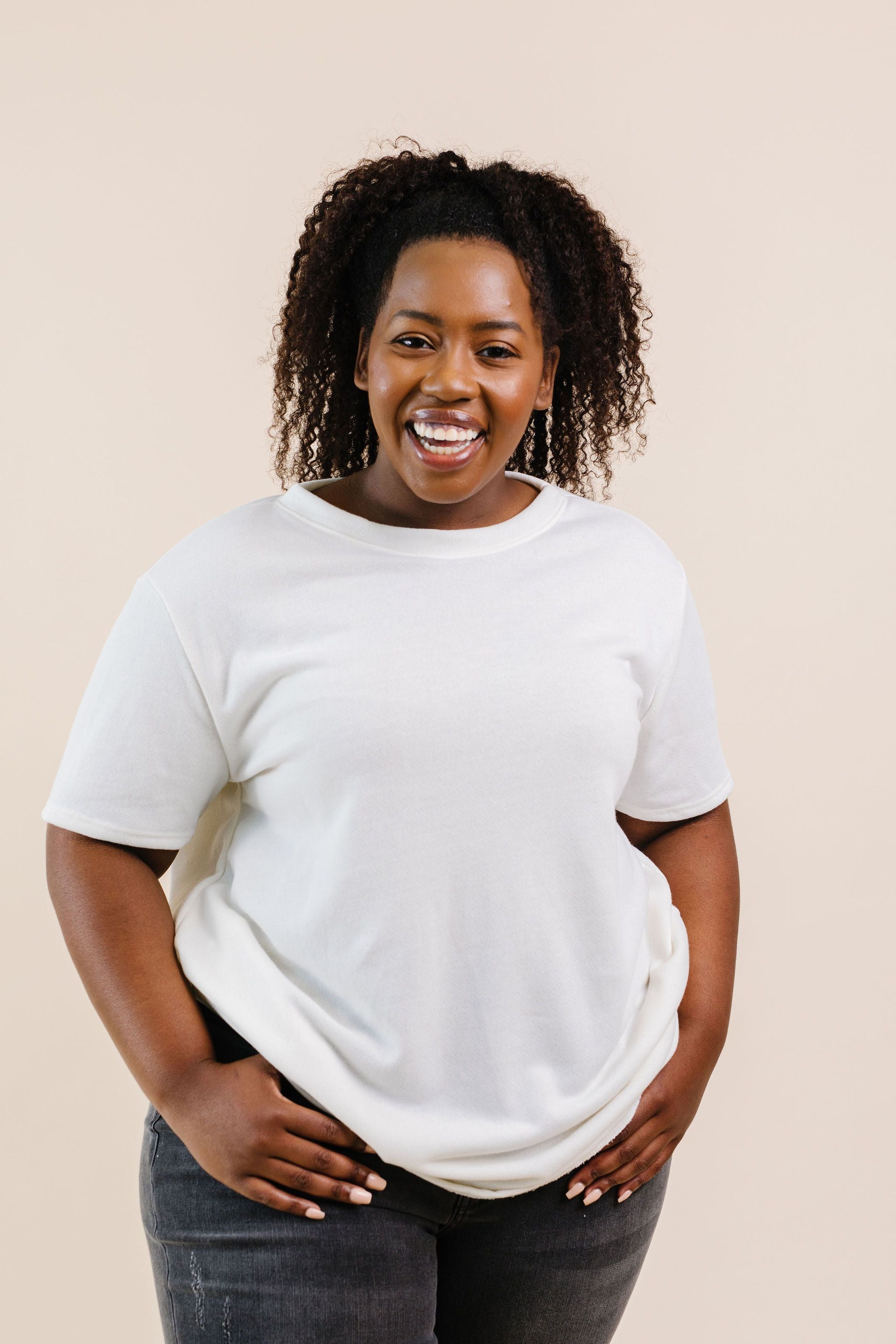 To Lounge Or Bike Top In Ivory