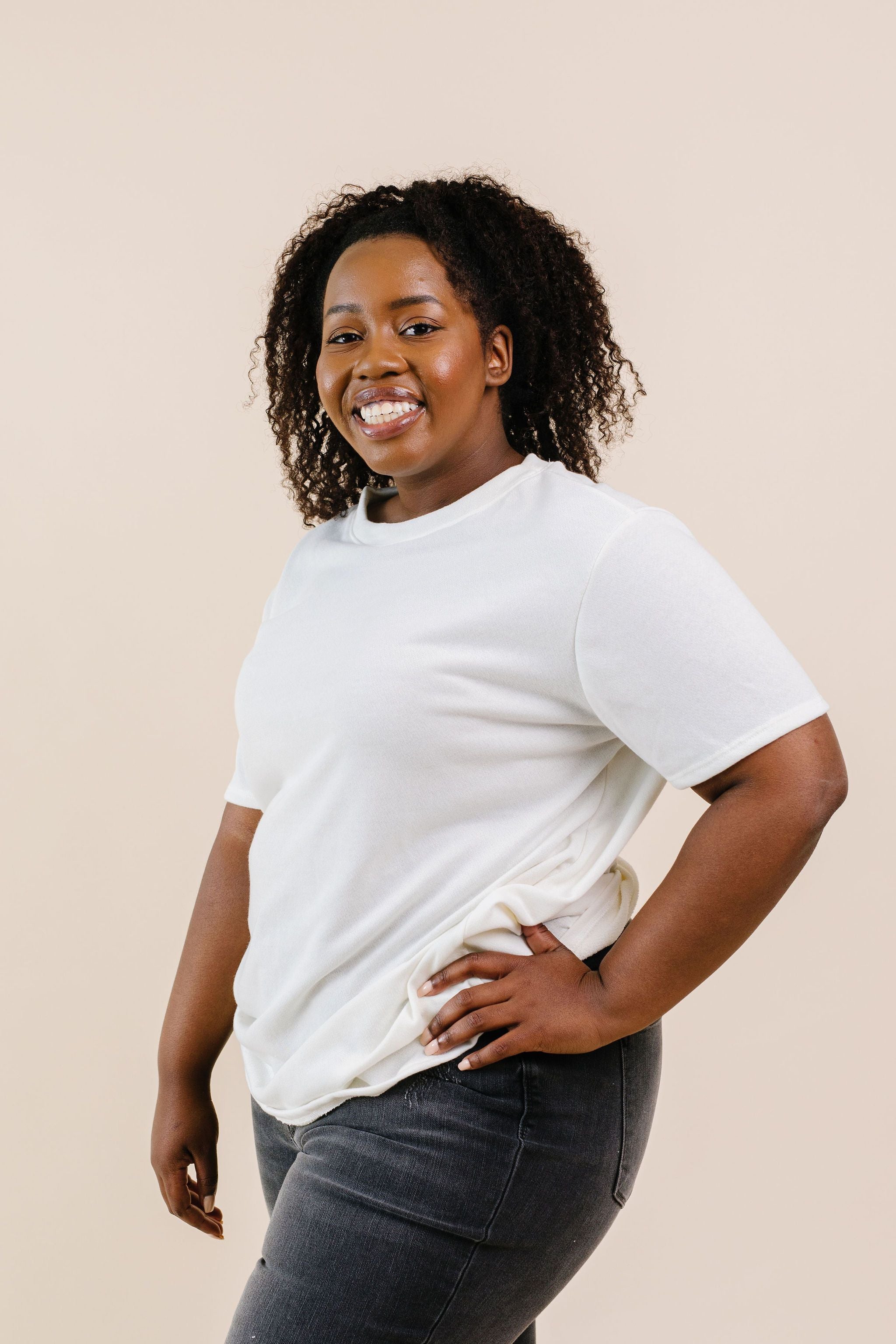 To Lounge Or Bike Top In Ivory