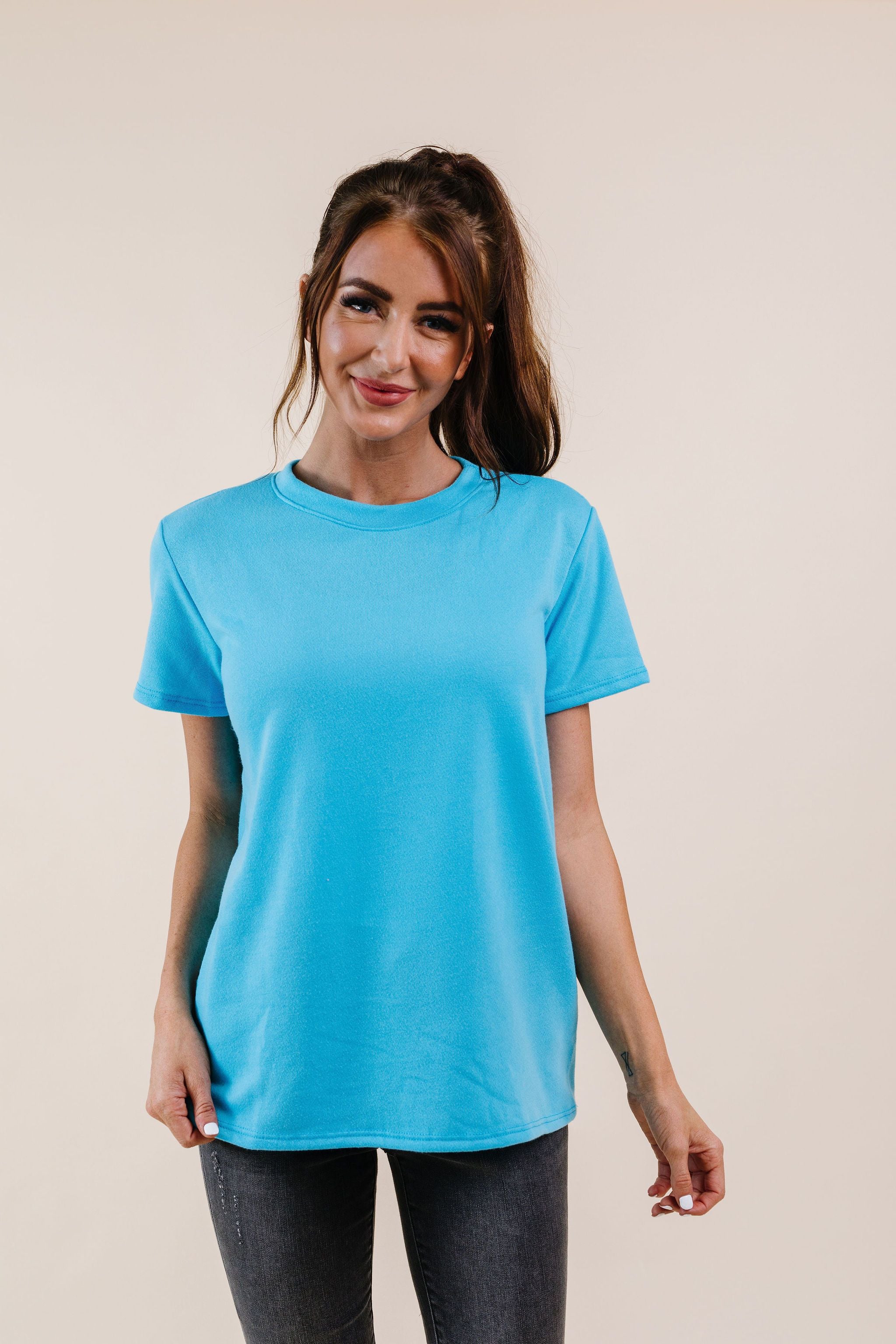To Lounge Or Bike Top In Aqua