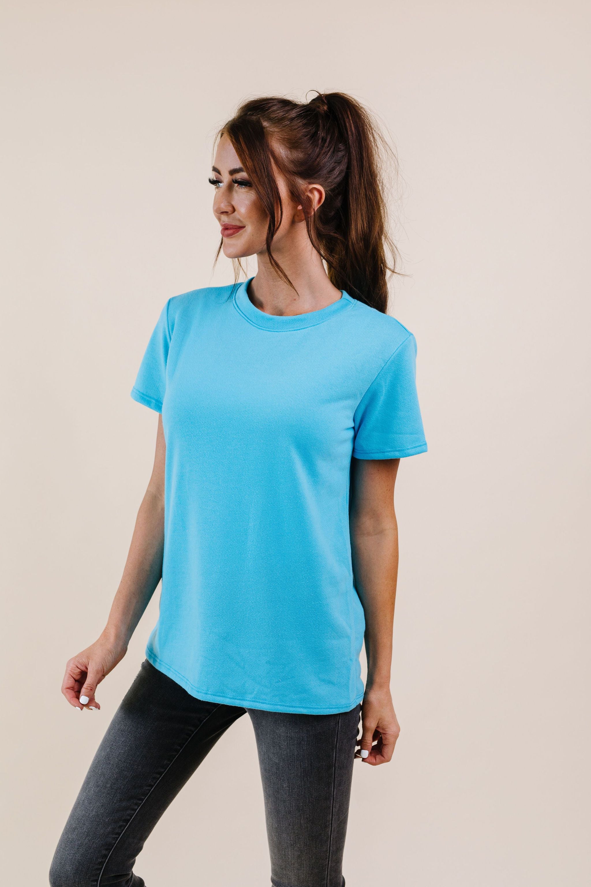 To Lounge Or Bike Top In Aqua