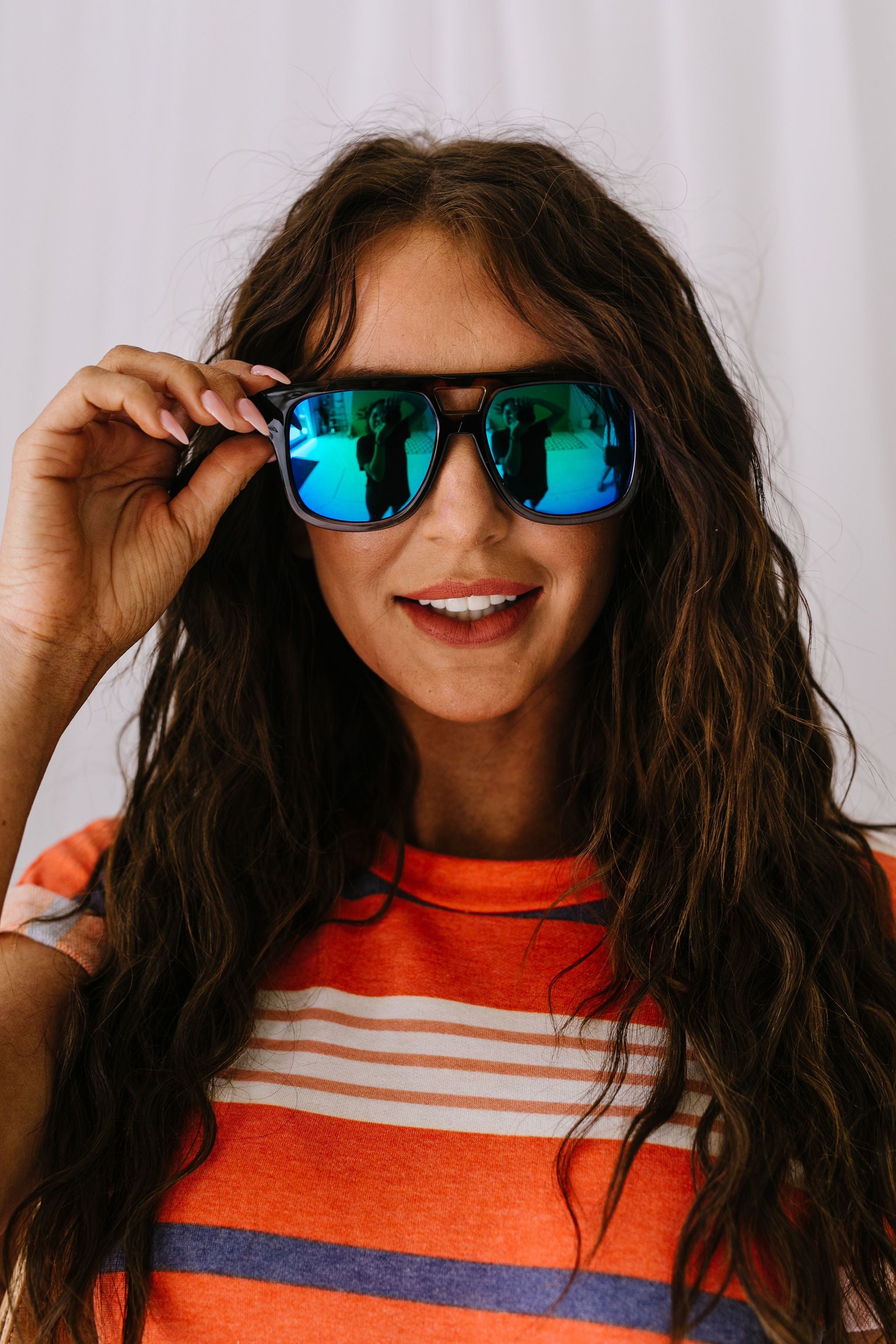 Tortoise & The Hair Mirrored Sunglasses