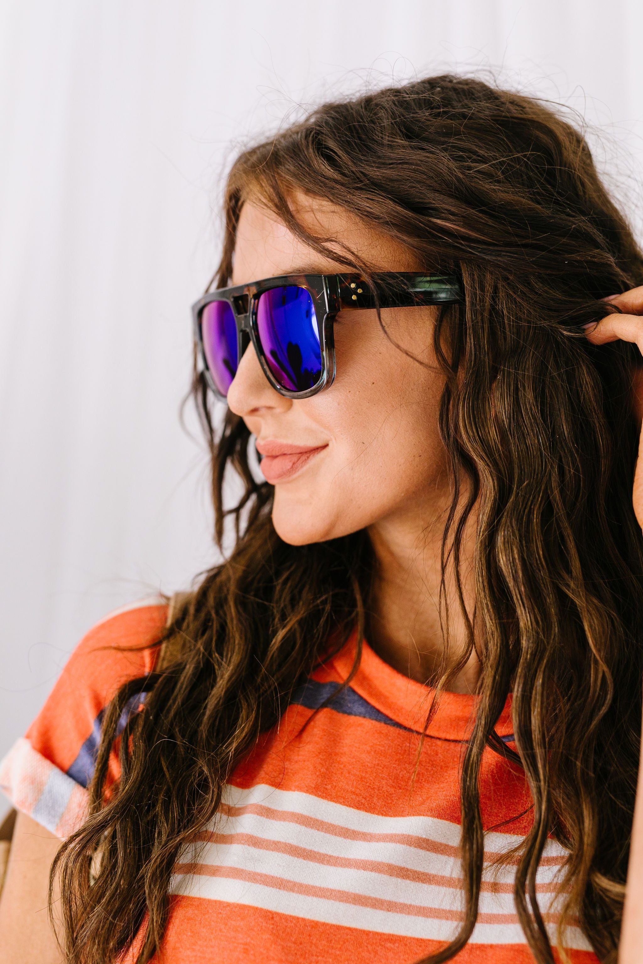 Tortoise & The Hair Mirrored Sunglasses