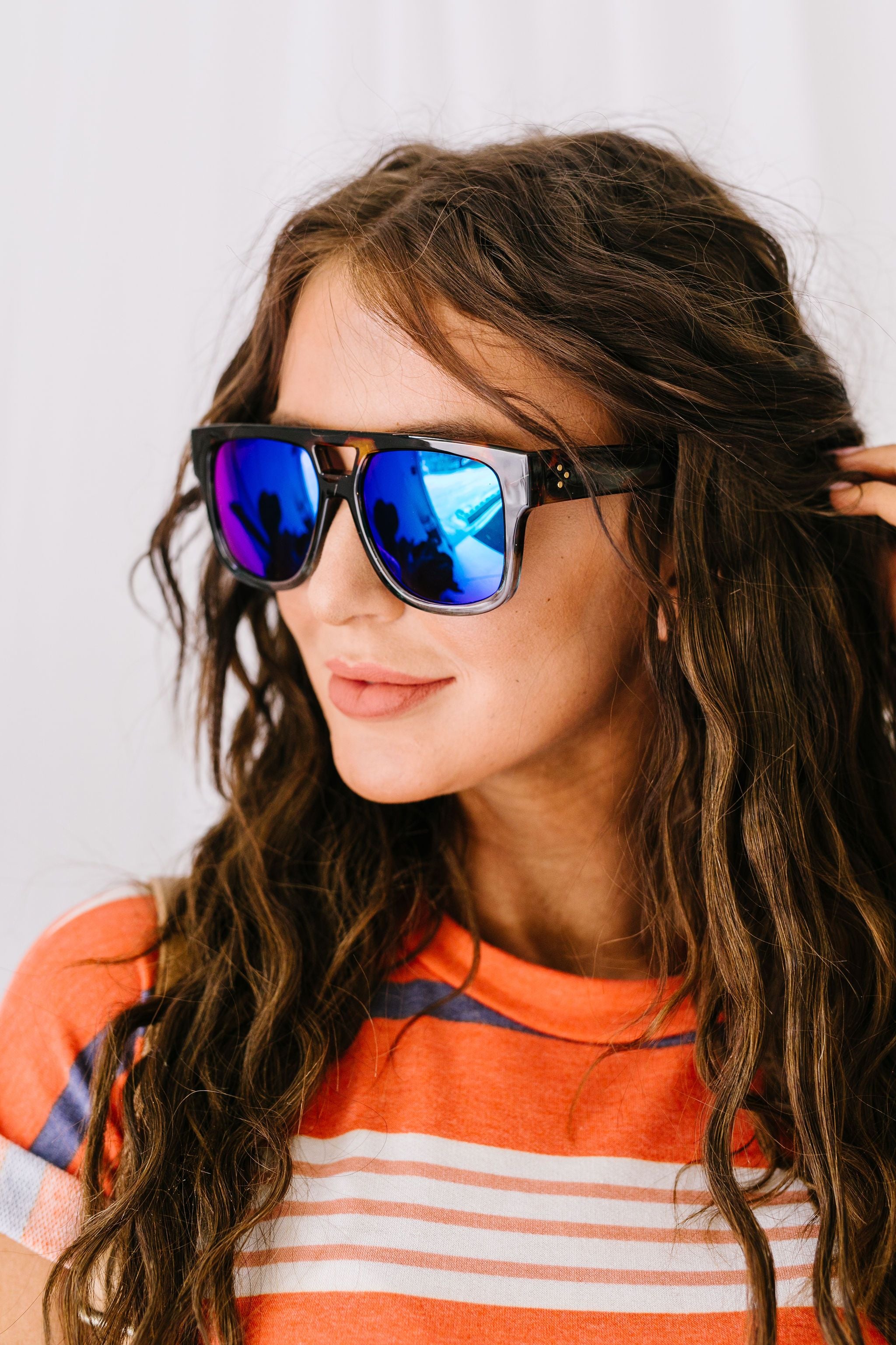 Tortoise & The Hair Mirrored Sunglasses