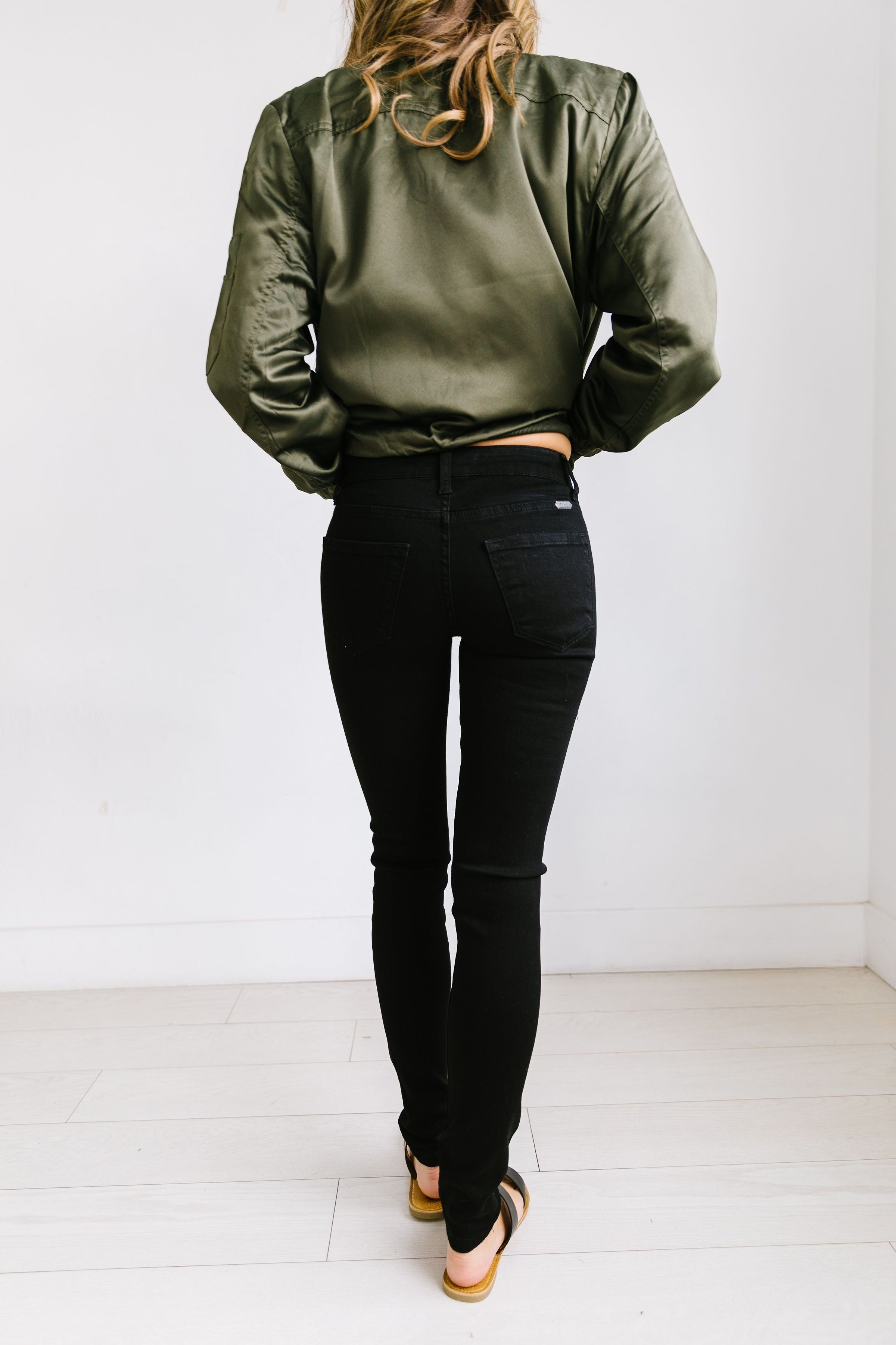 Ripped Knee Black Skinny Jeans