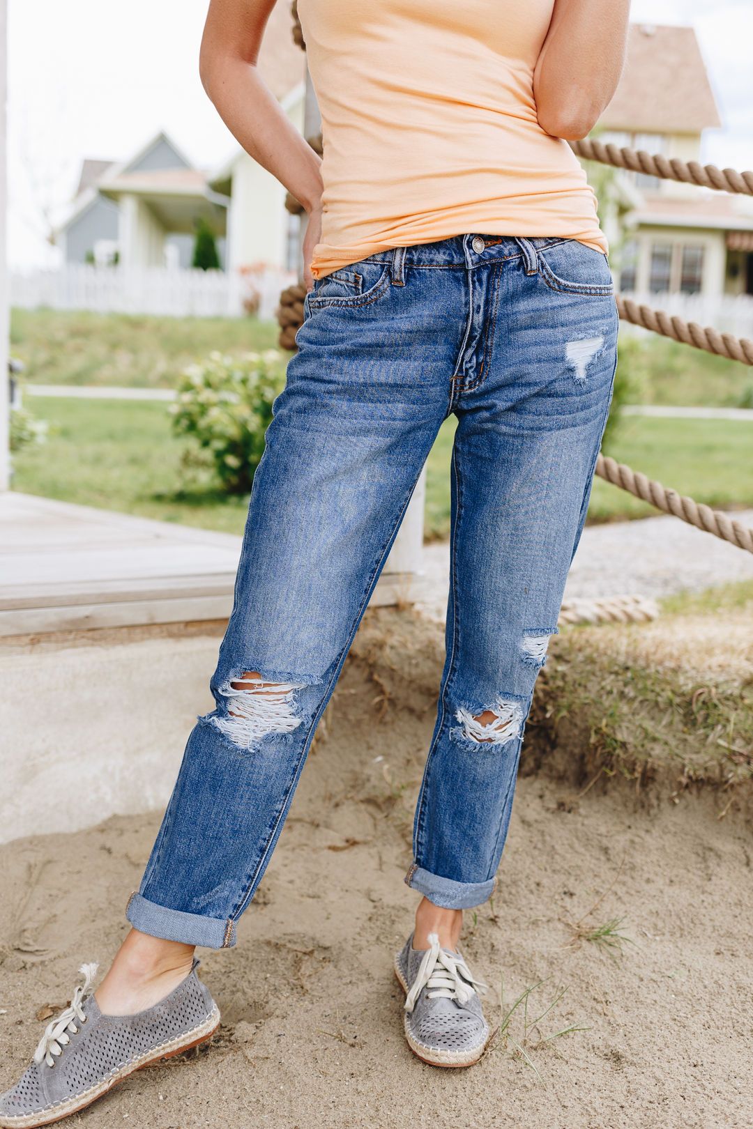 Collateral Damage Boyfriend Jeans