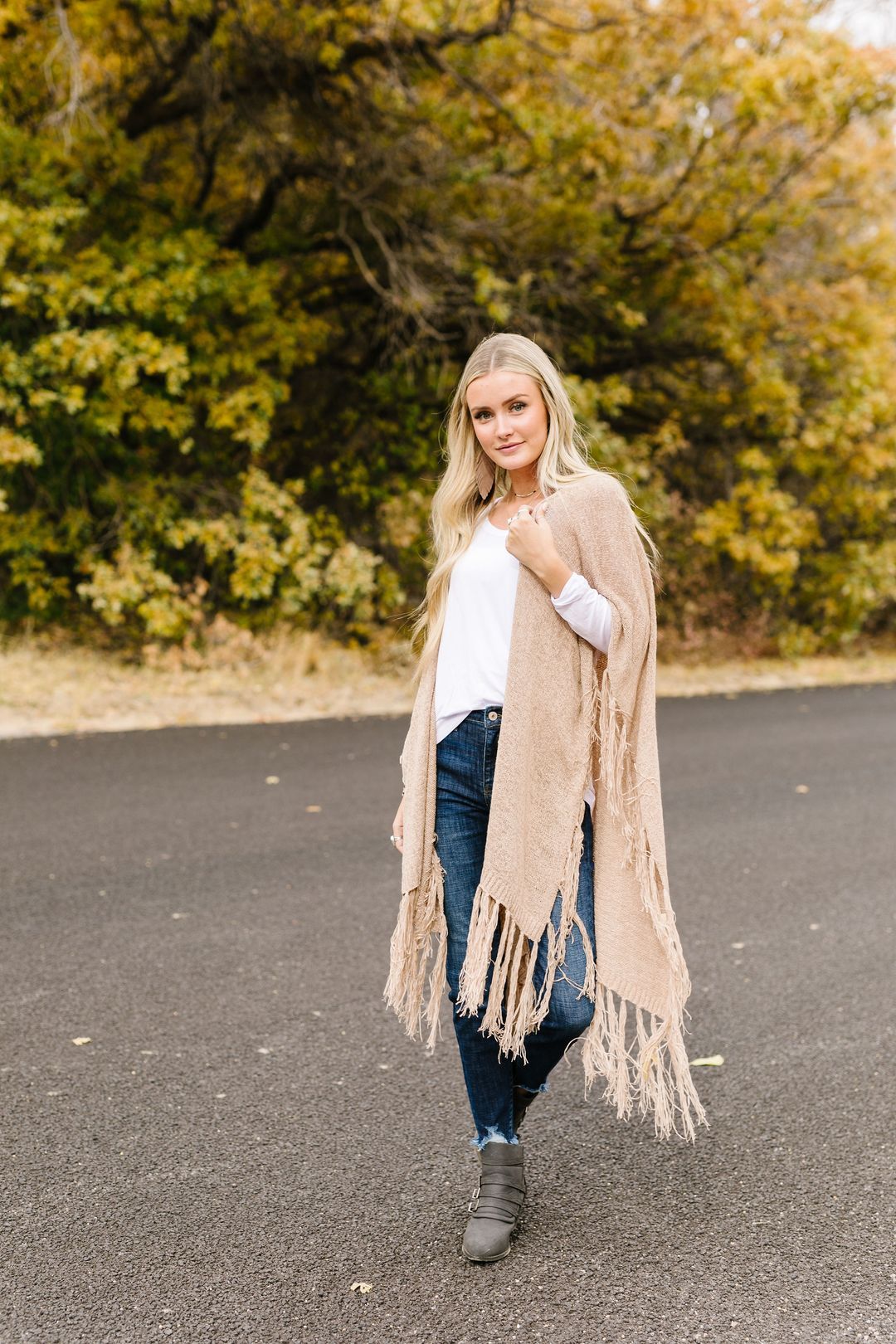 Shawl We Dance Through Fall Ruana