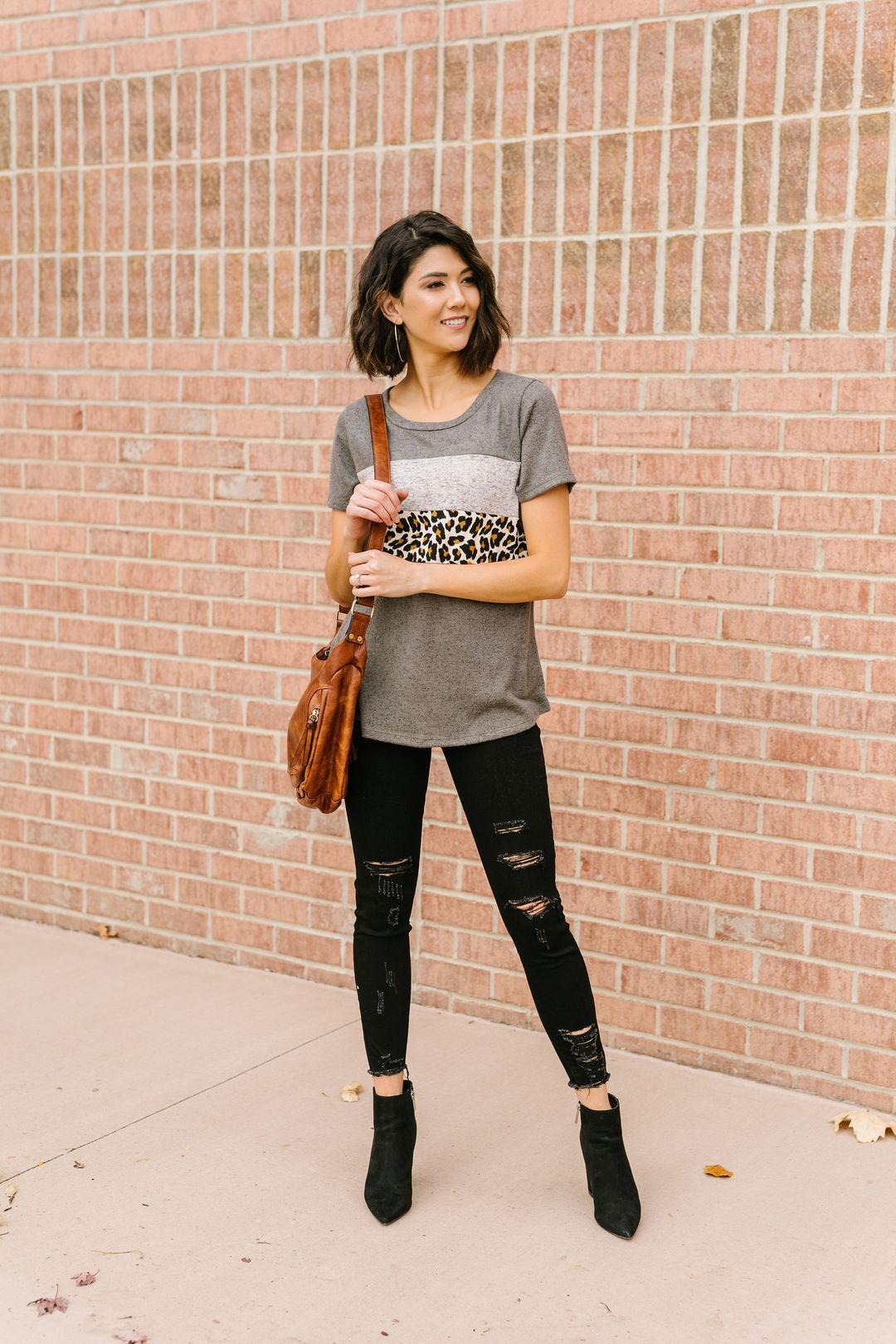 Stripes + Spots Color Block Top