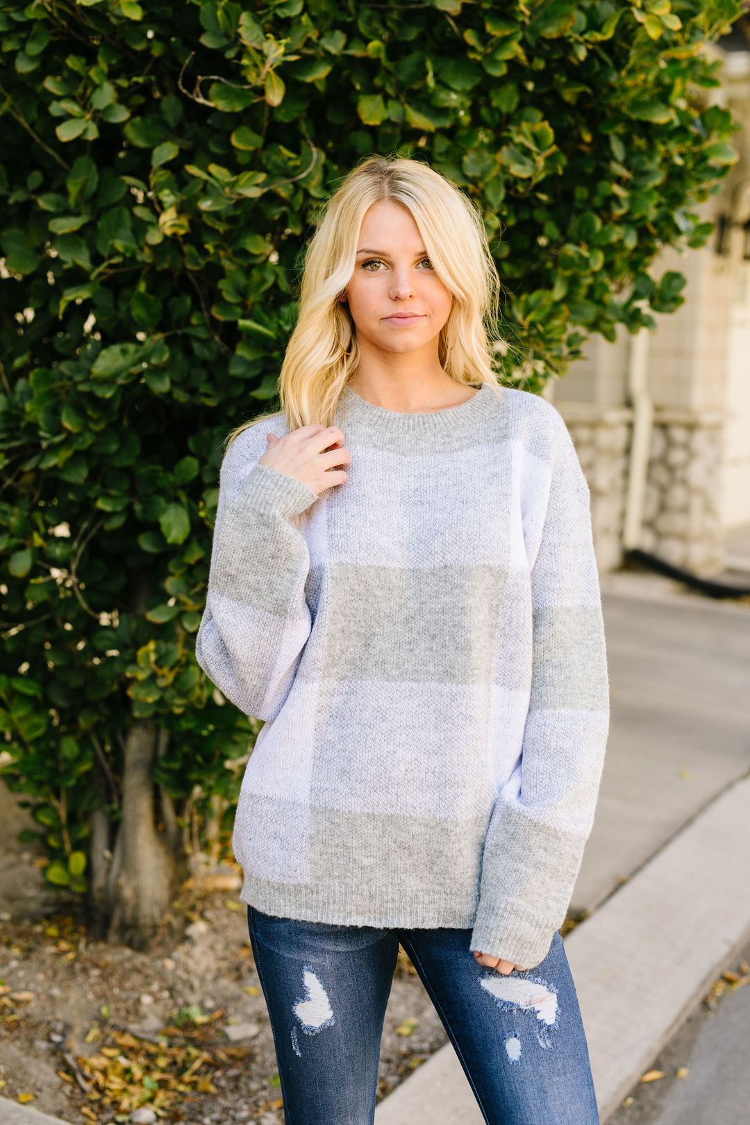 Large And In Charge Plaid Pullover