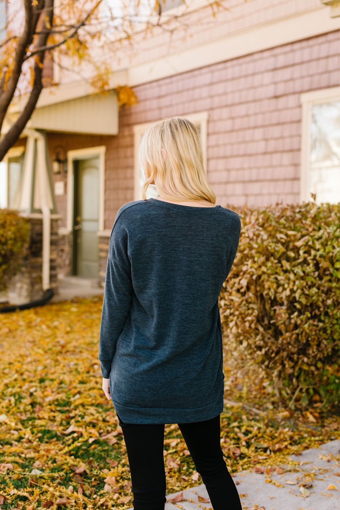 At Ease Charcoal Tunic