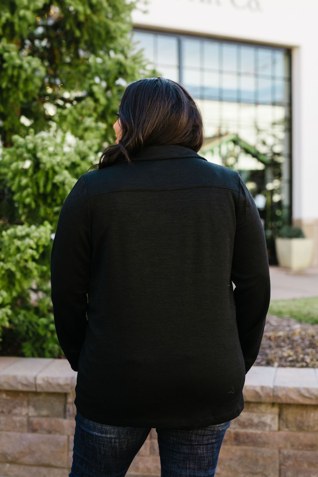 Oversized Knit Moto Jacket