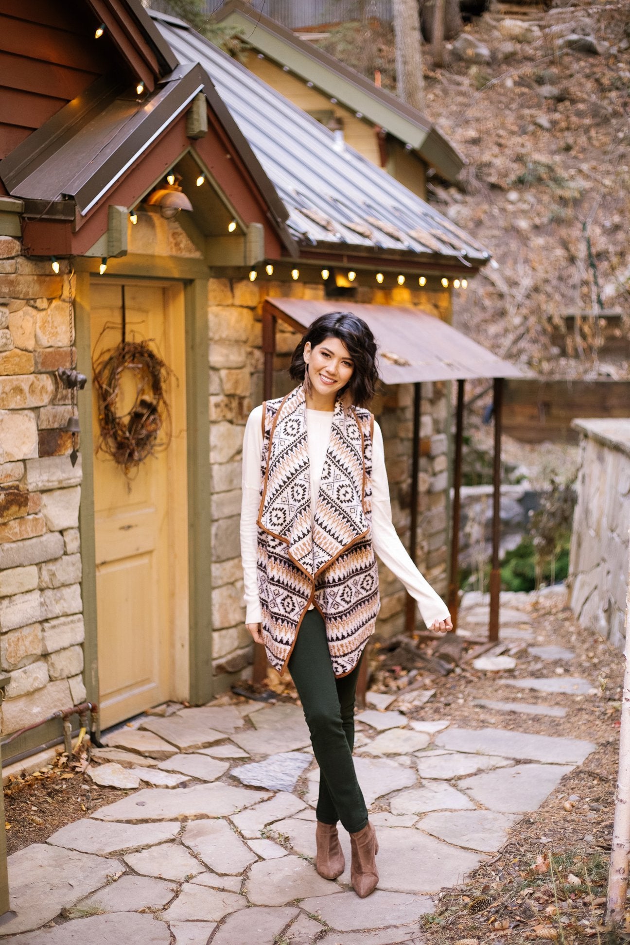 Wine And Dine Colored Jeans In Spruce