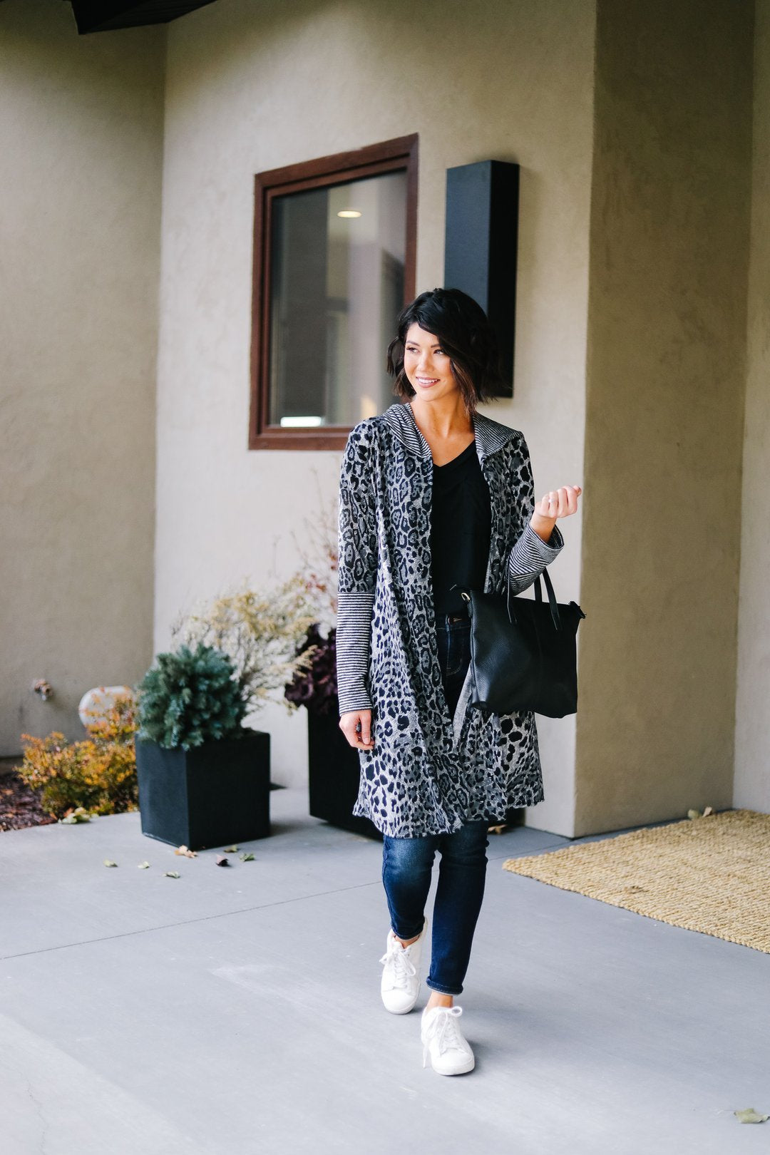 Dark Spot Hooded Cardigan