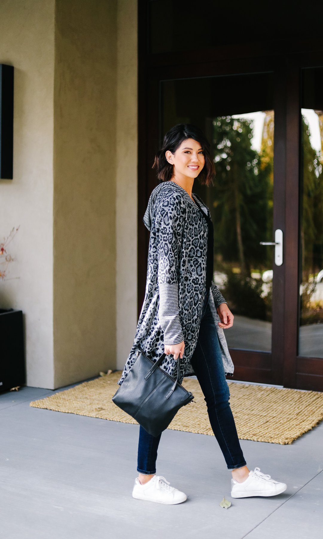 Dark Spot Hooded Cardigan