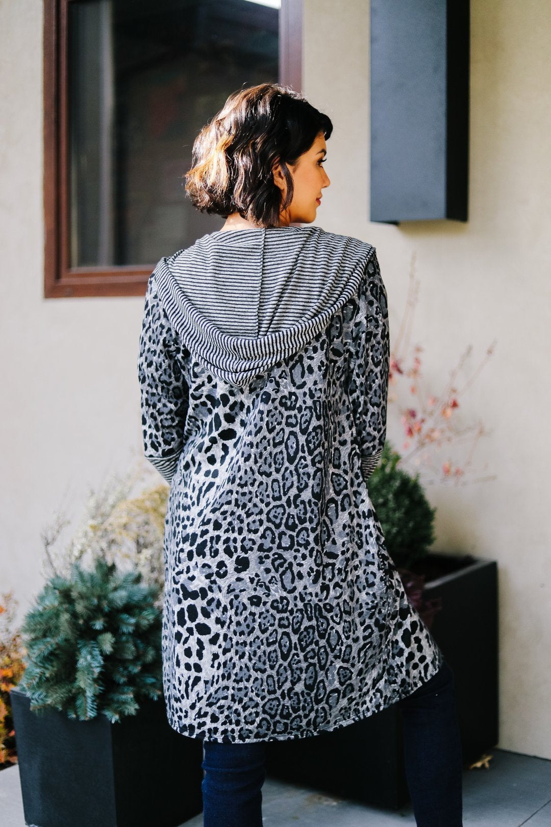 Dark Spot Hooded Cardigan