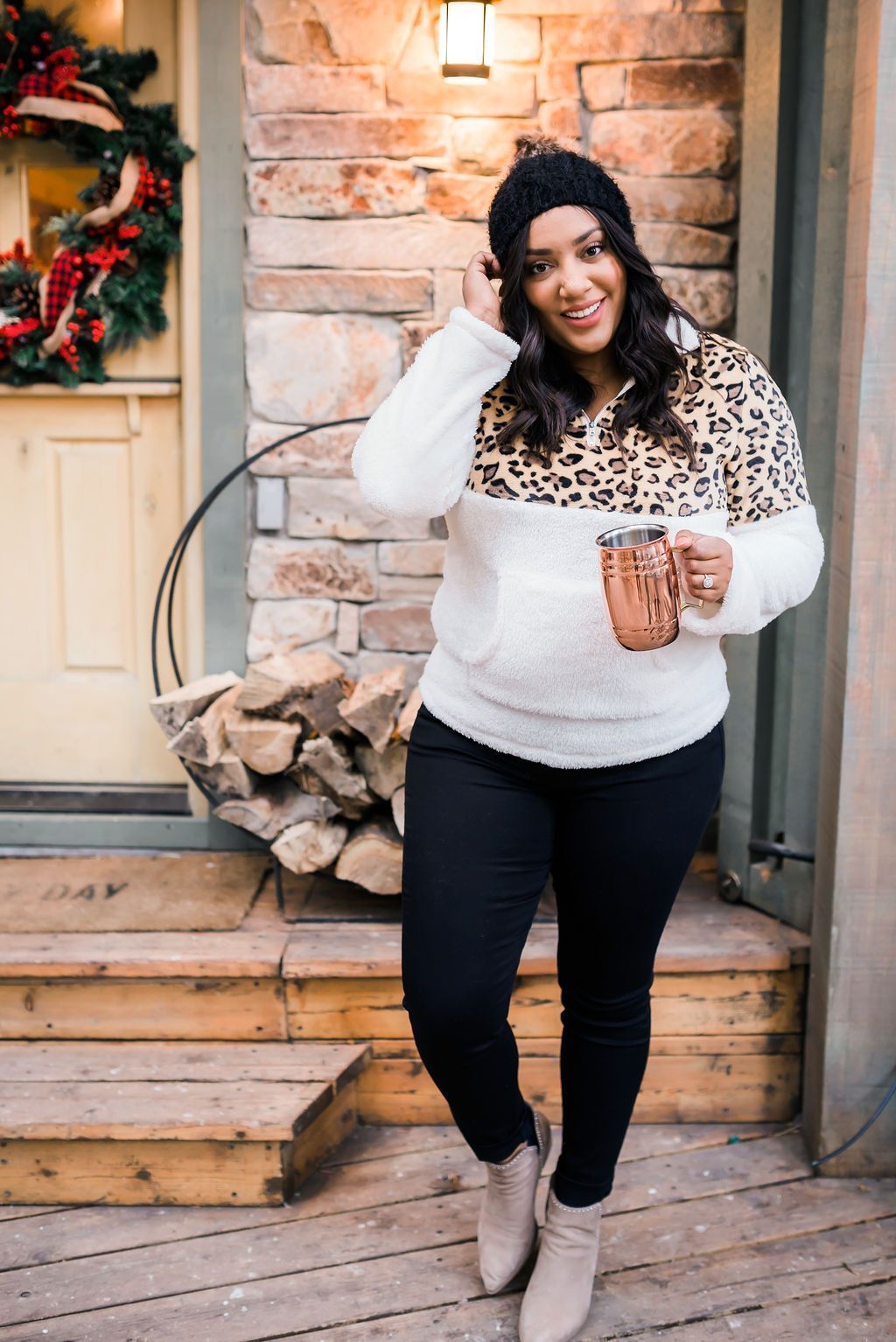 Snow Spots Fleece Pullover - ALL SALES FINAL