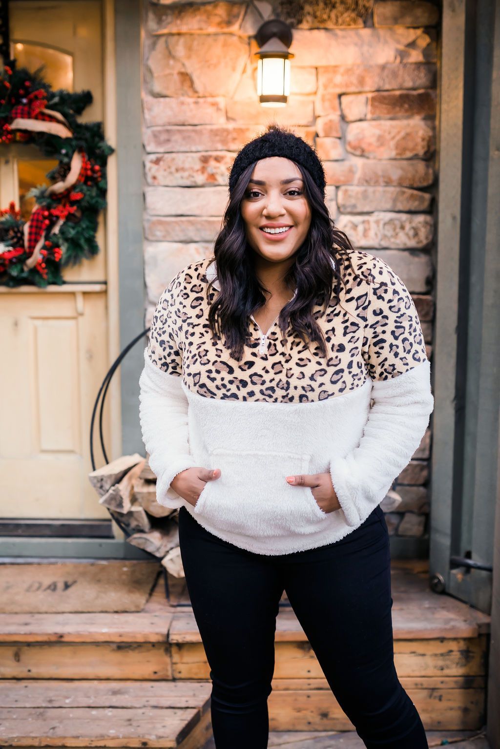 Snow Spots Fleece Pullover - ALL SALES FINAL