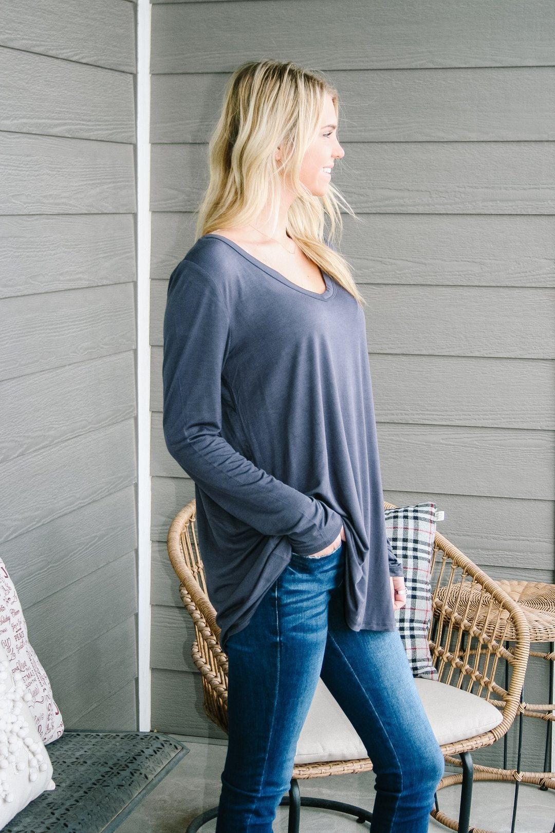 A Ray Of Coal Long Sleeve V