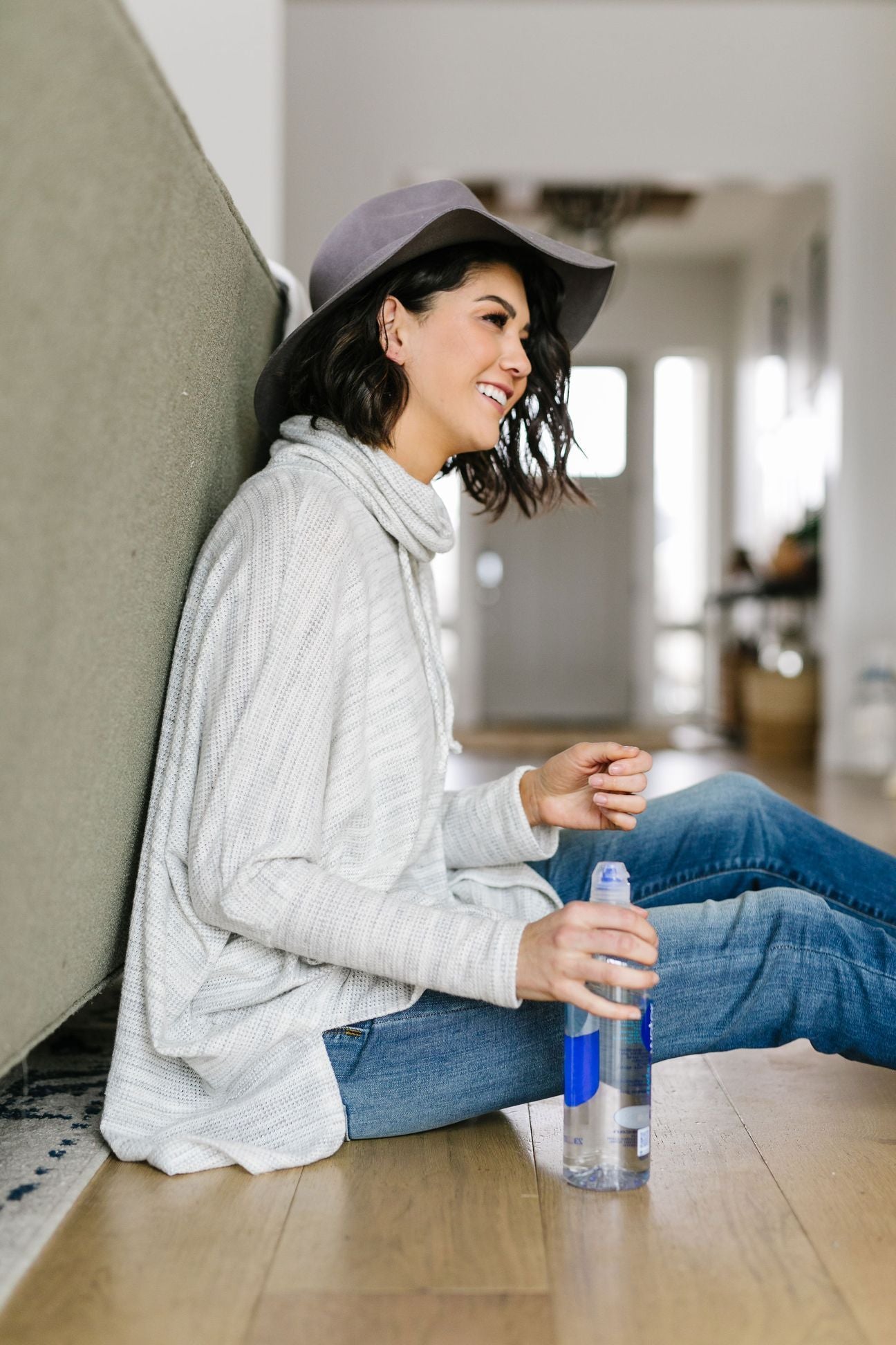 Over The Moon Cowl Neck Top