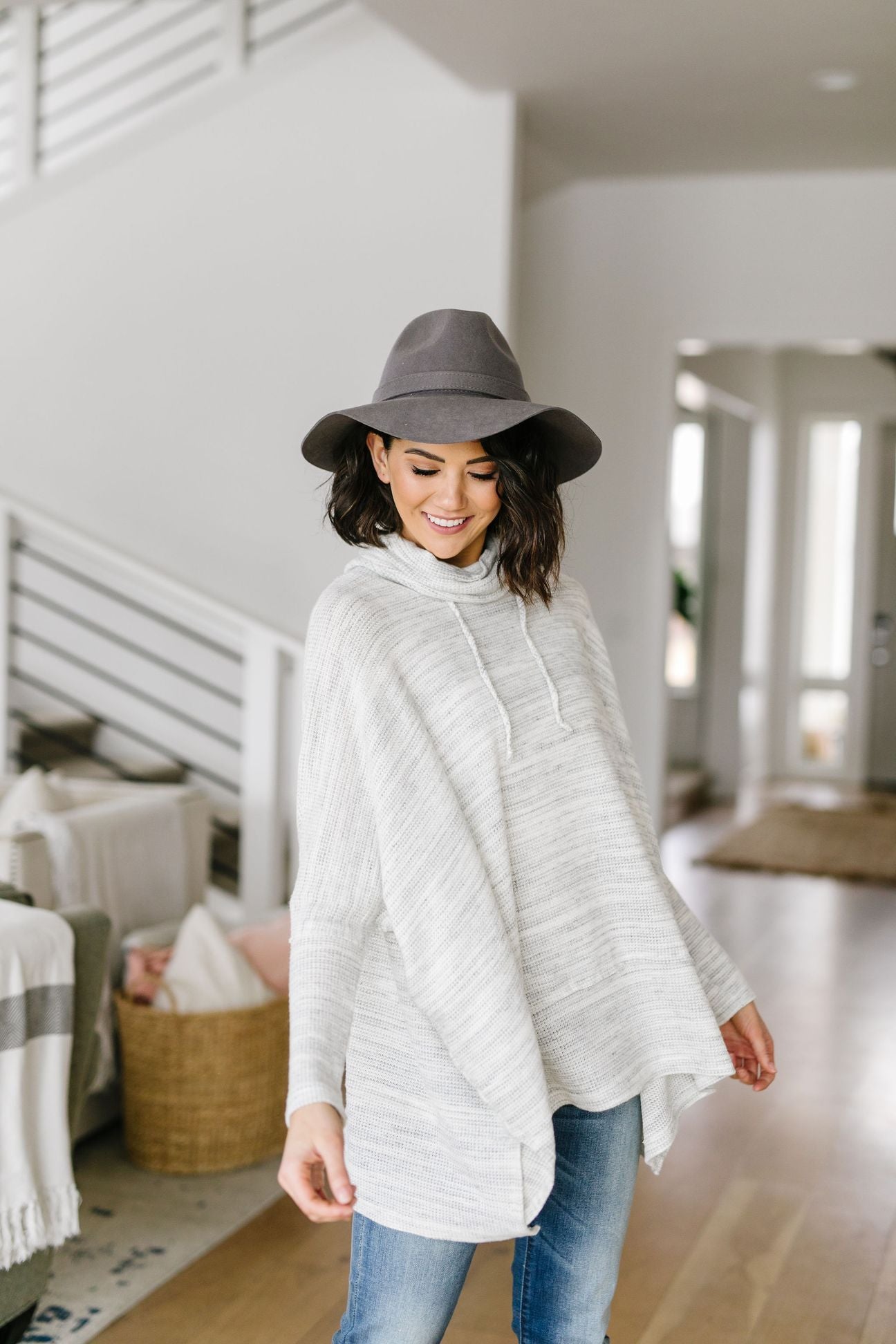 Over The Moon Cowl Neck Top