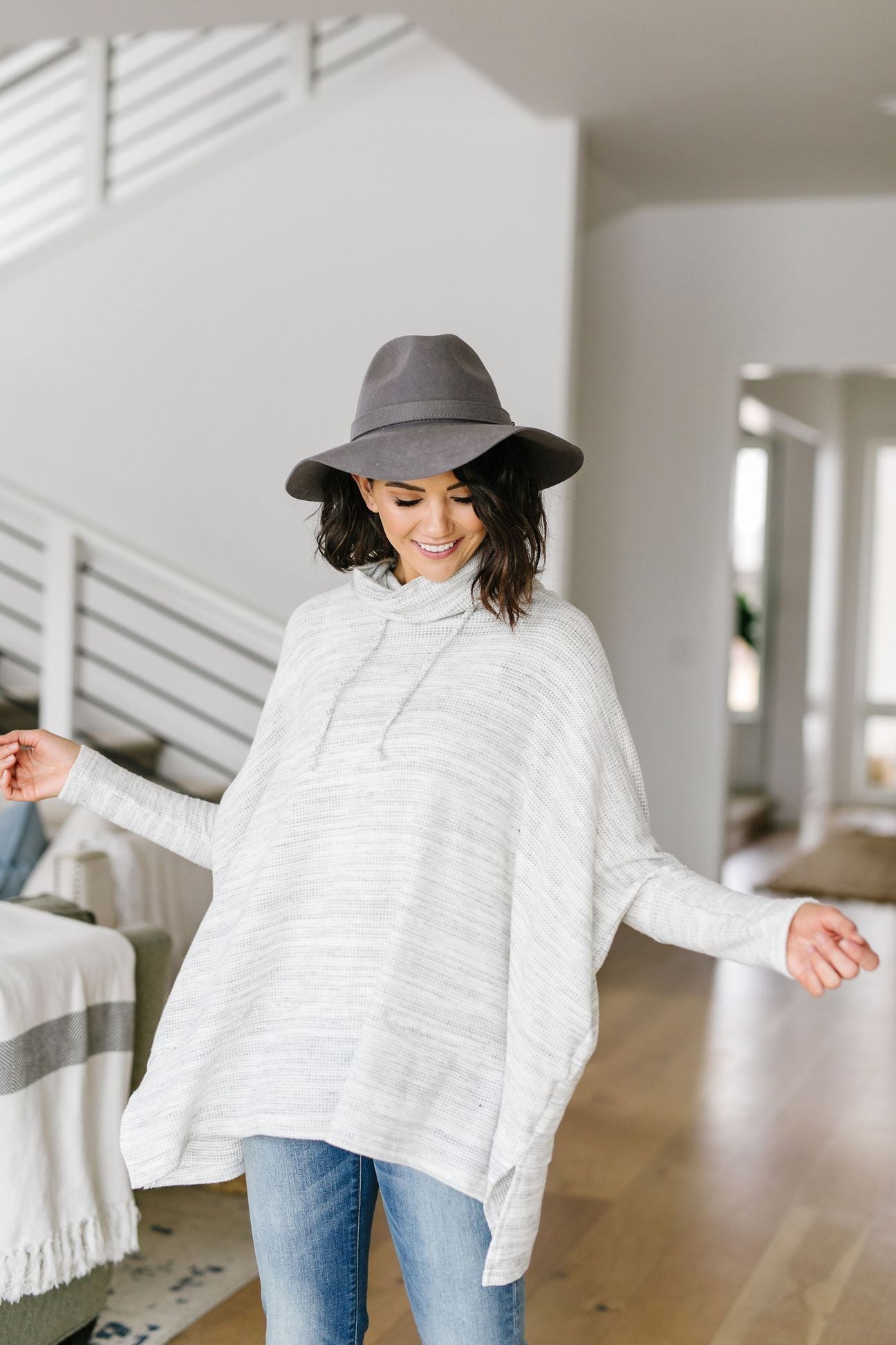 Over The Moon Cowl Neck Top