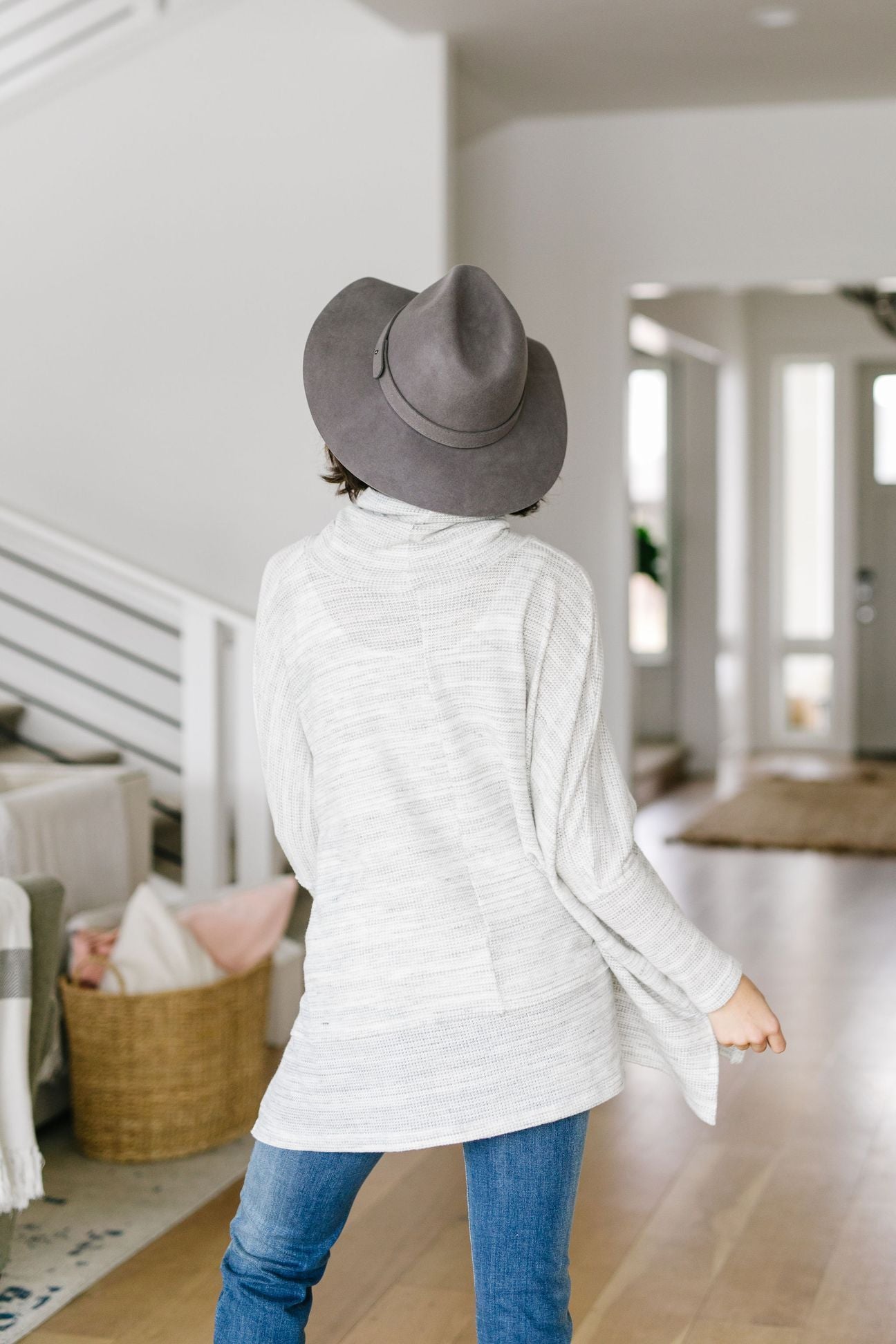 Over The Moon Cowl Neck Top