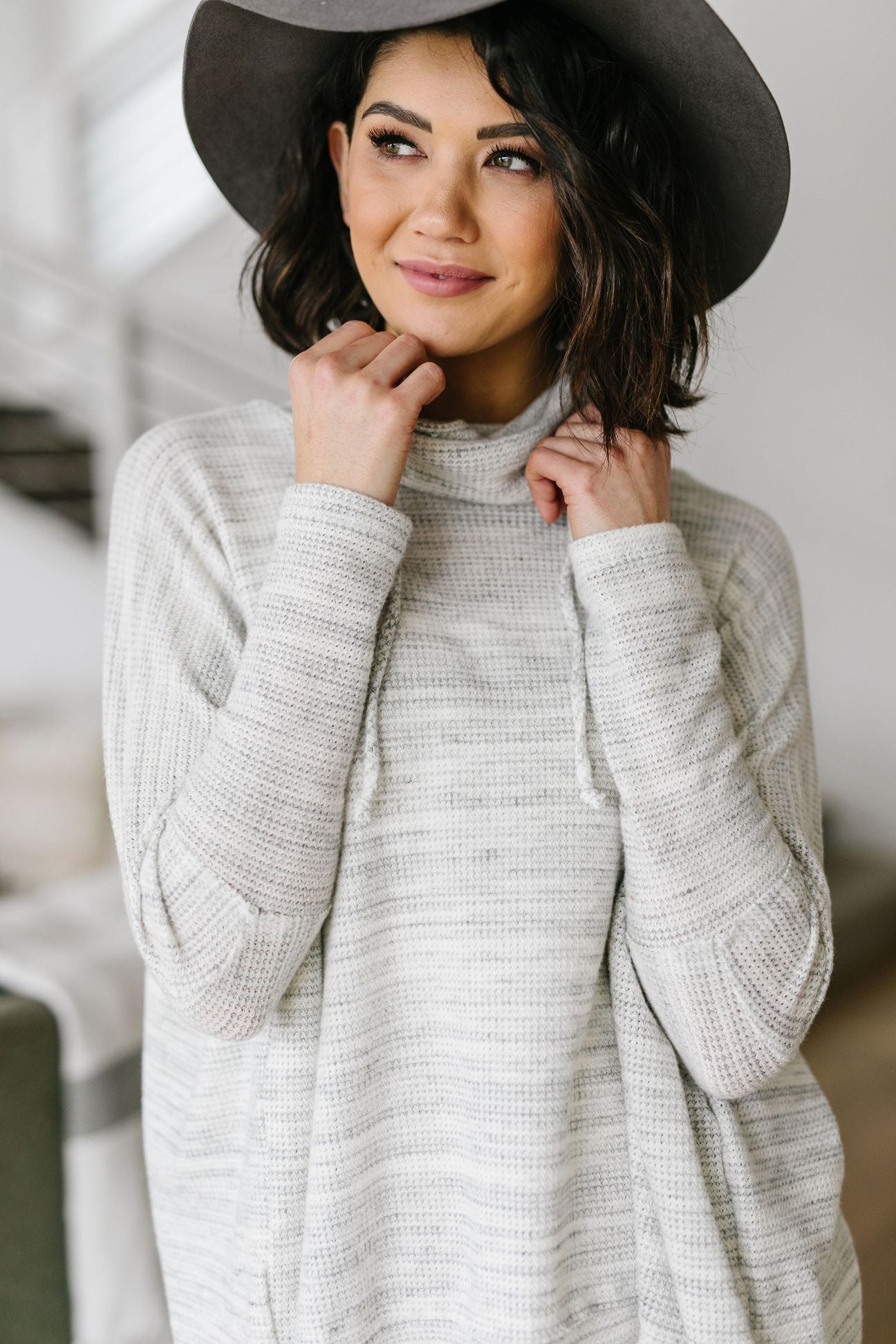 Over The Moon Cowl Neck Top