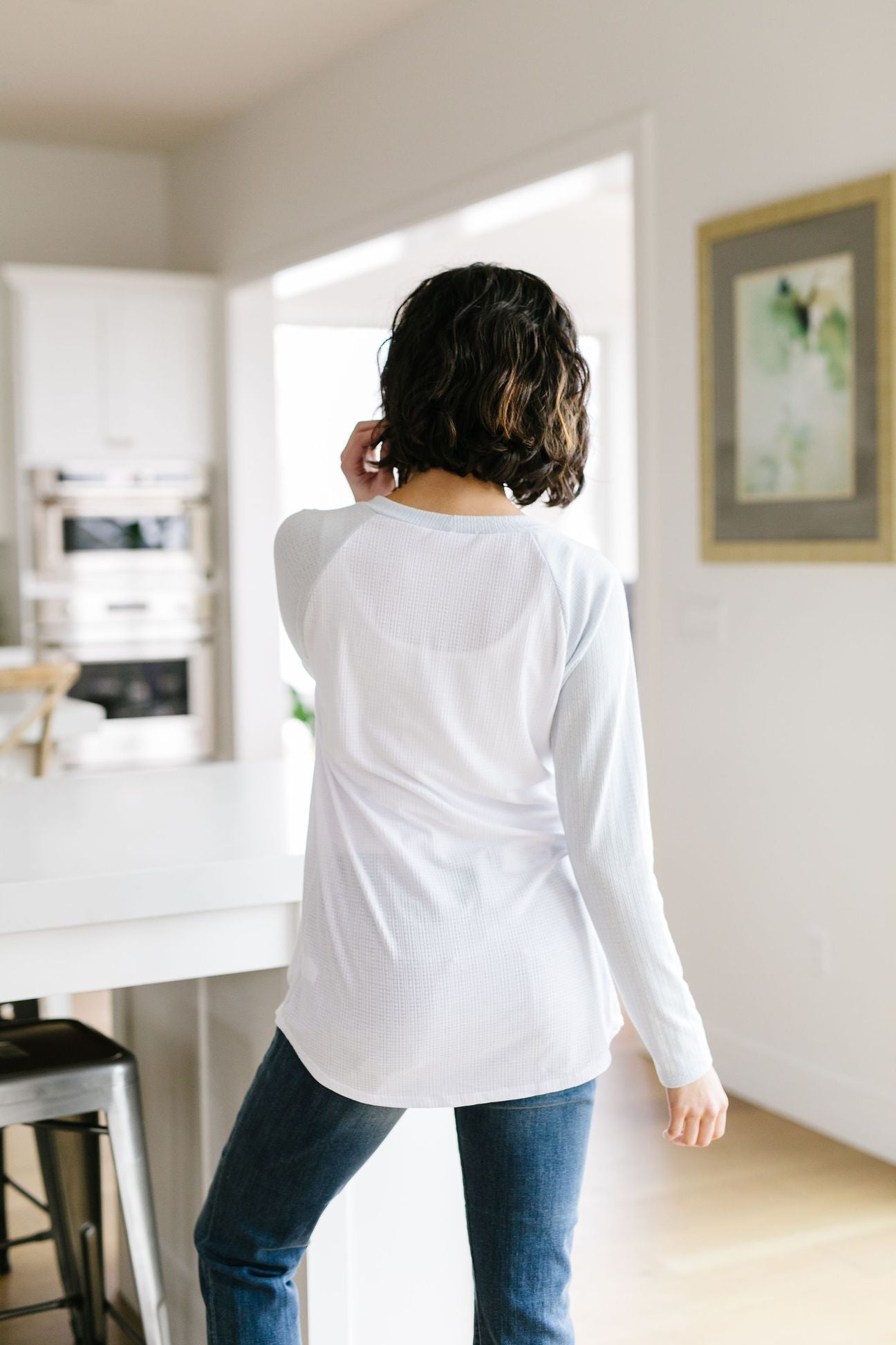 Team Spring Raglan Top In Sky Blue