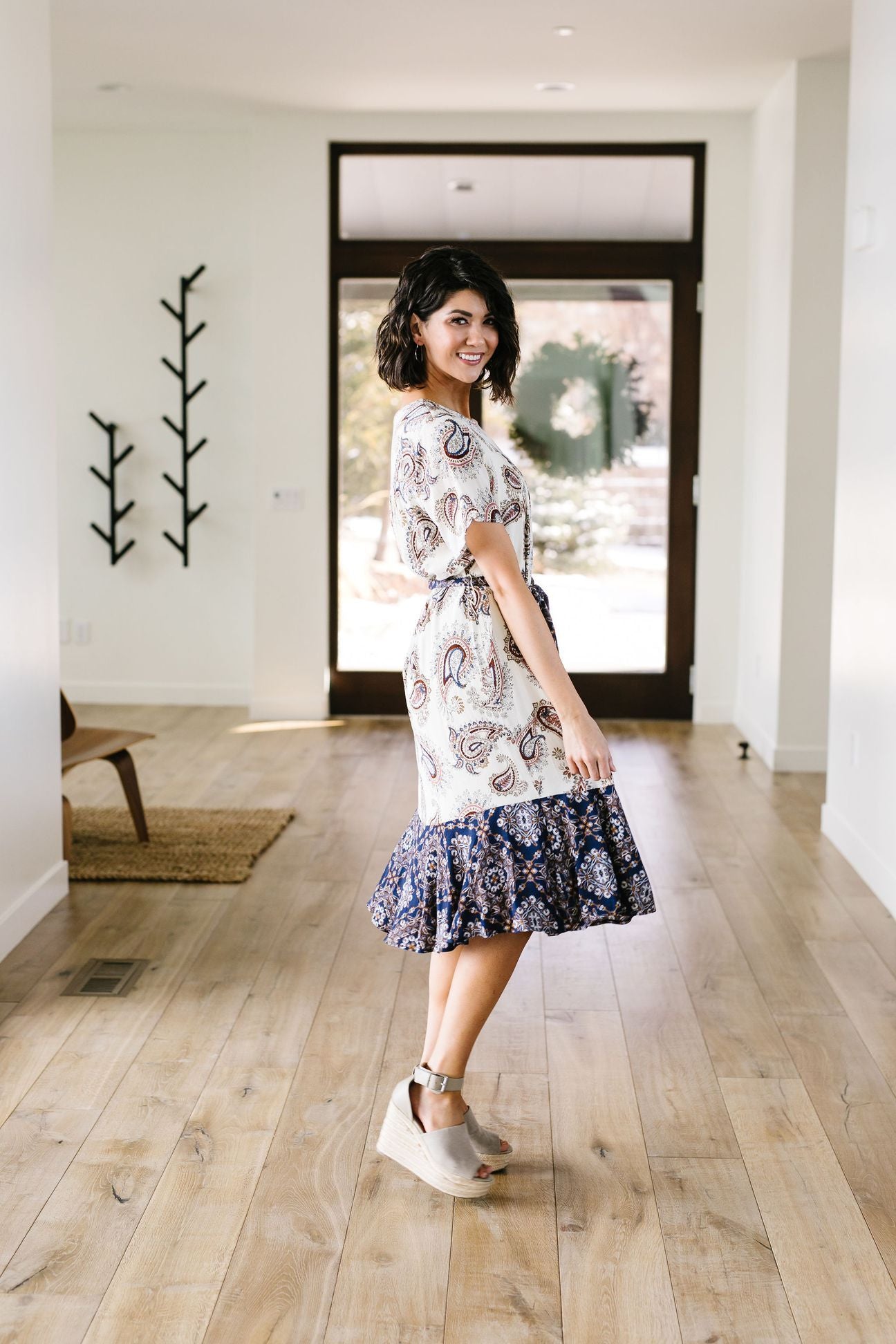 New Leaf Midi Dress