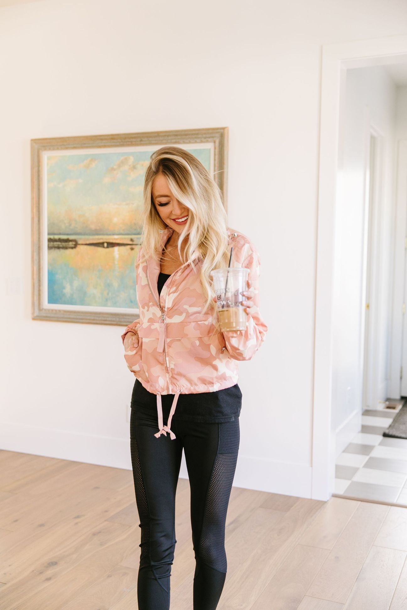 Pretty In Pink Camo Windbreaker