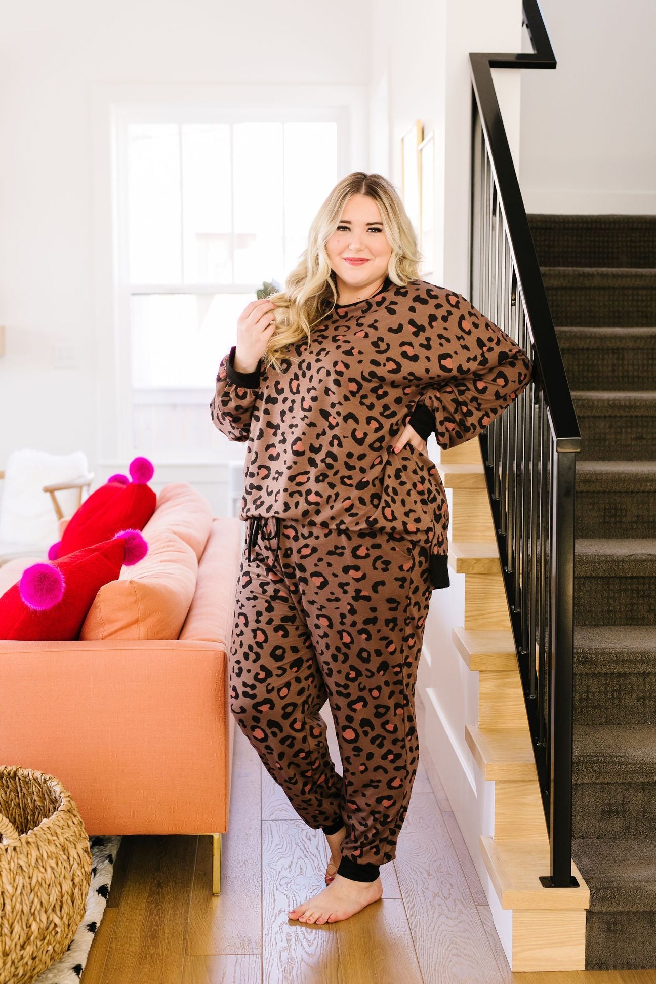 Spot Of Pink Joggers