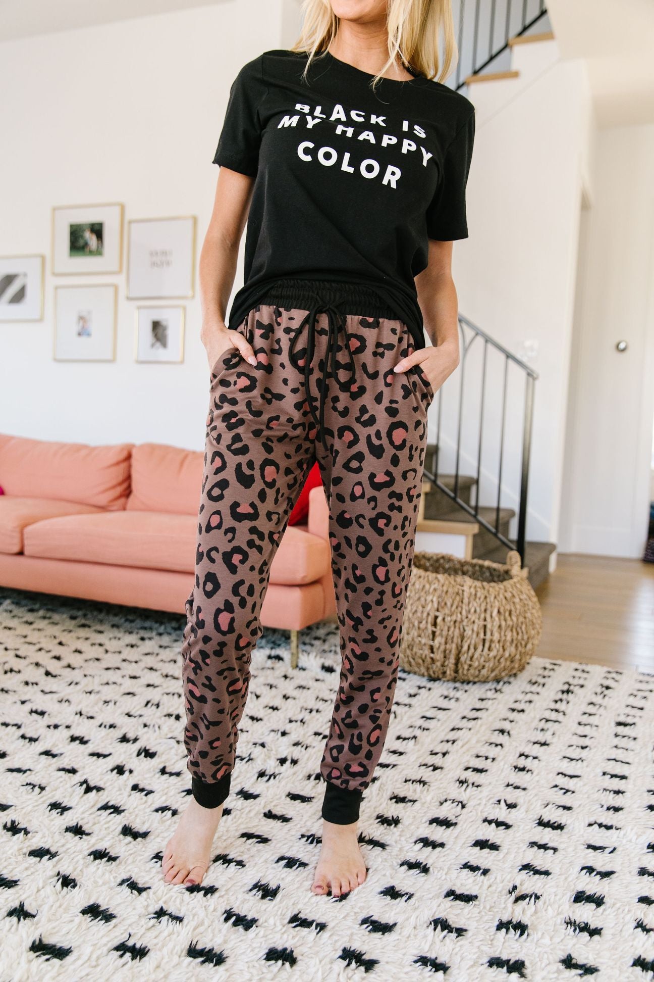 Spot Of Pink Joggers