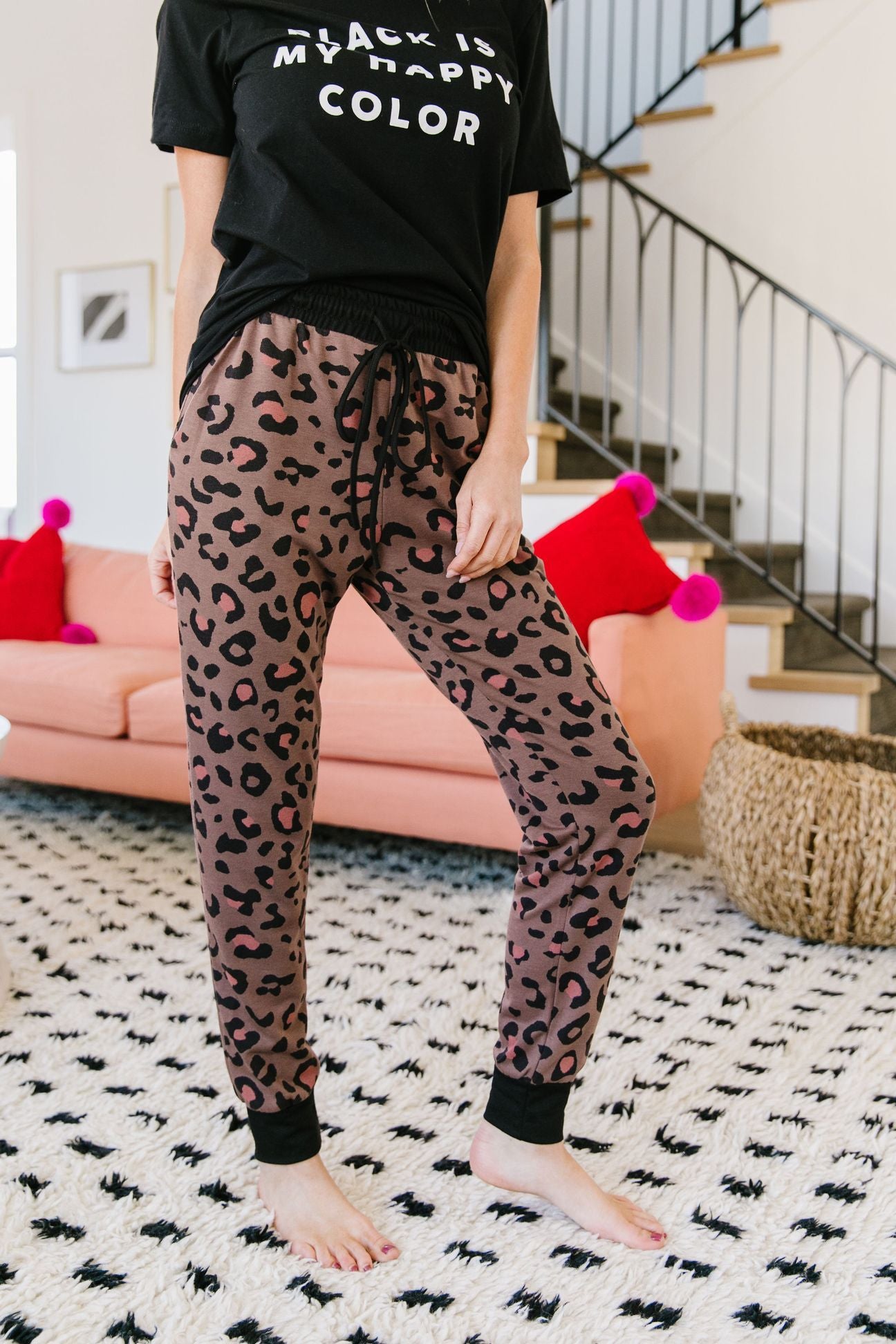 Spot Of Pink Joggers