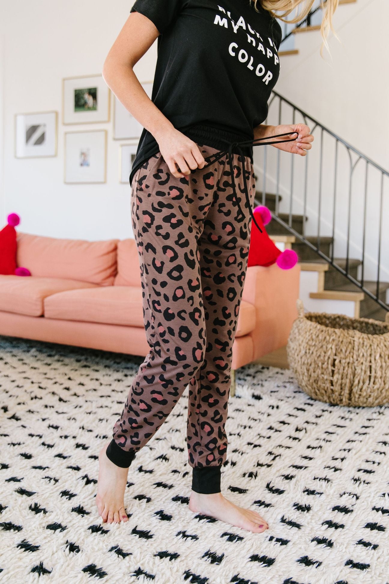 Spot Of Pink Joggers