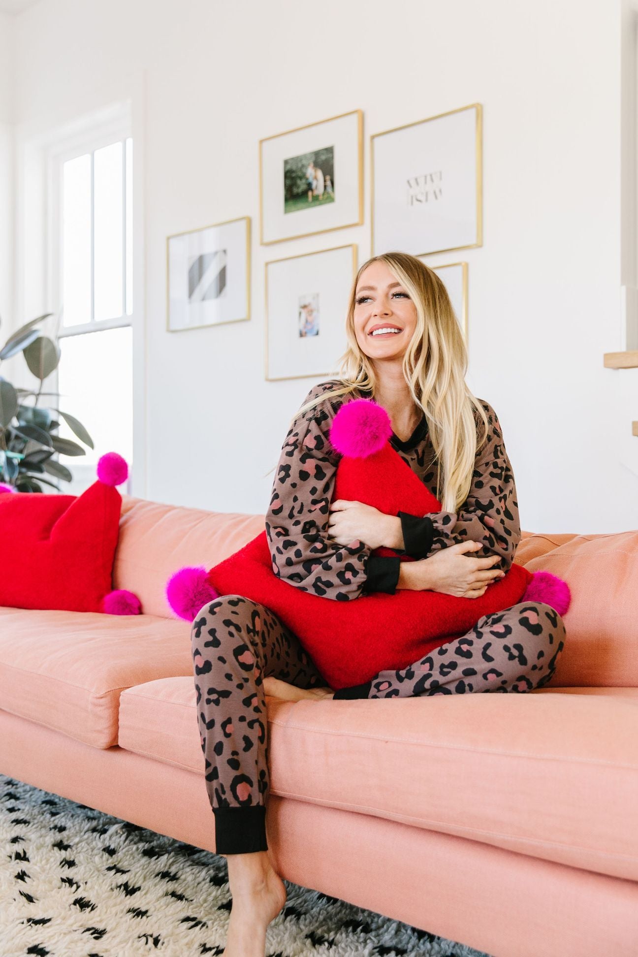 Spot Of Pink Joggers