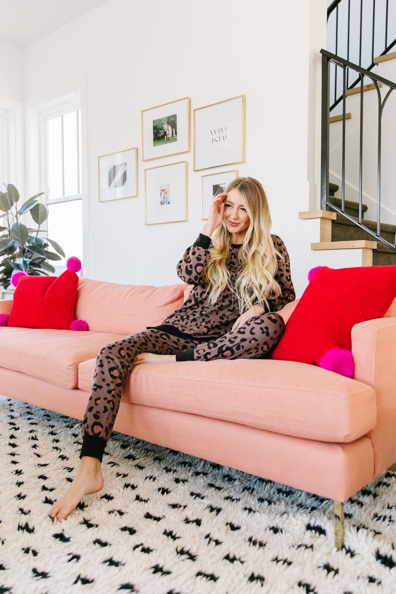 Spot Of Pink Joggers