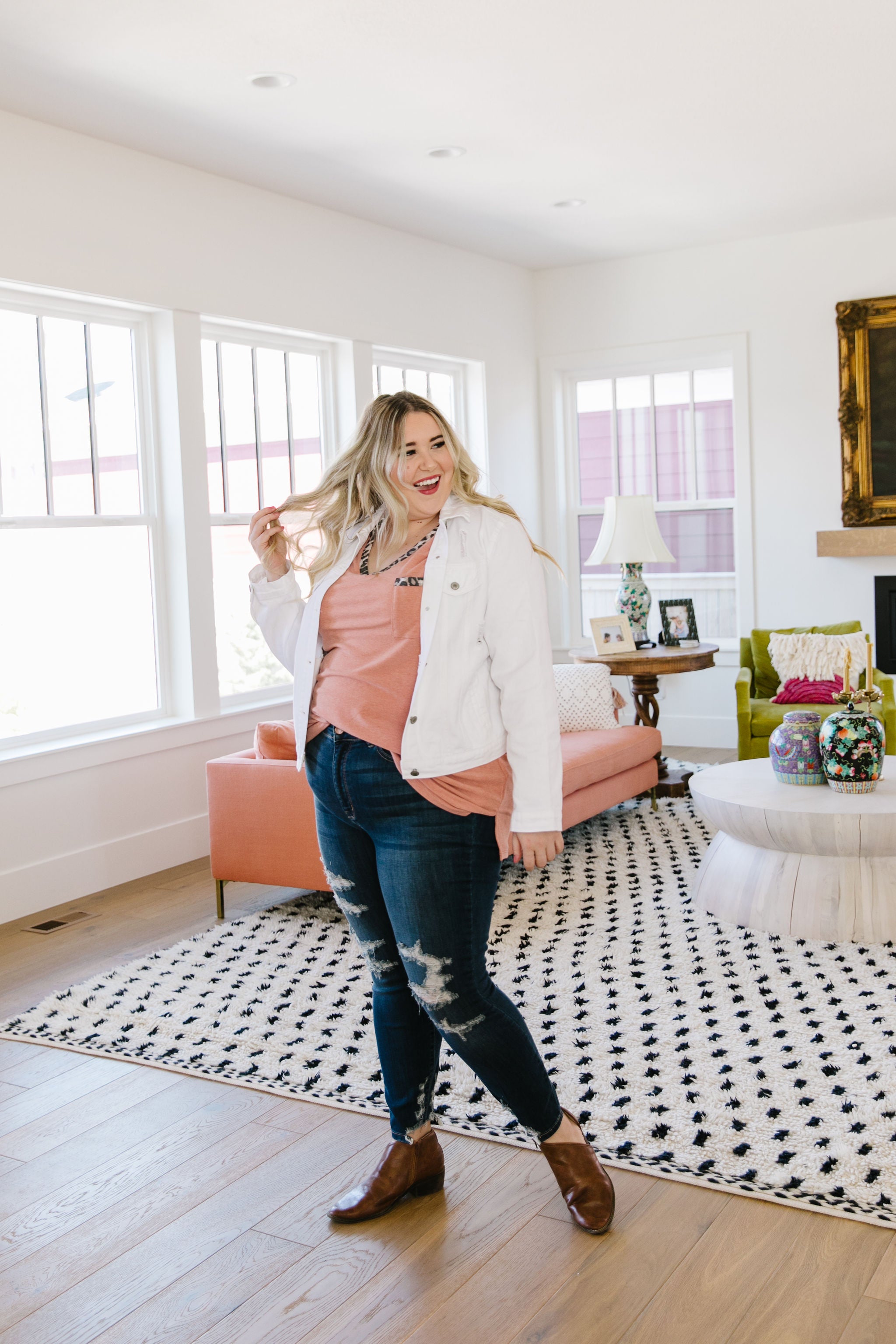 And Then Some Denim Jacket In White