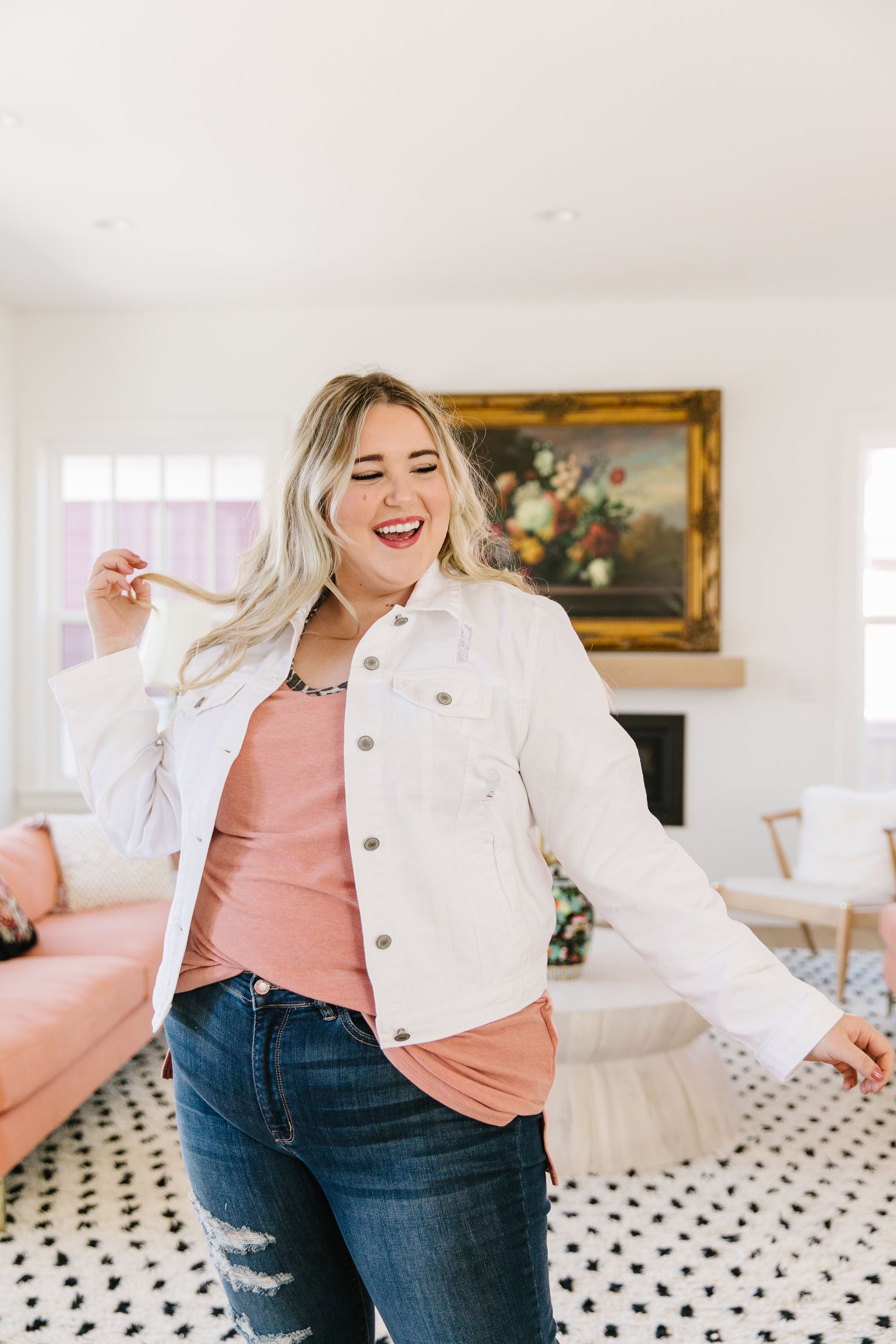 And Then Some Denim Jacket In White