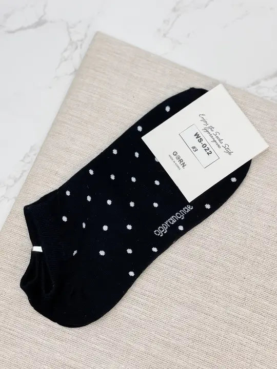 PREORDER: Polka Dot Low Cut Socks in Assorted Colors