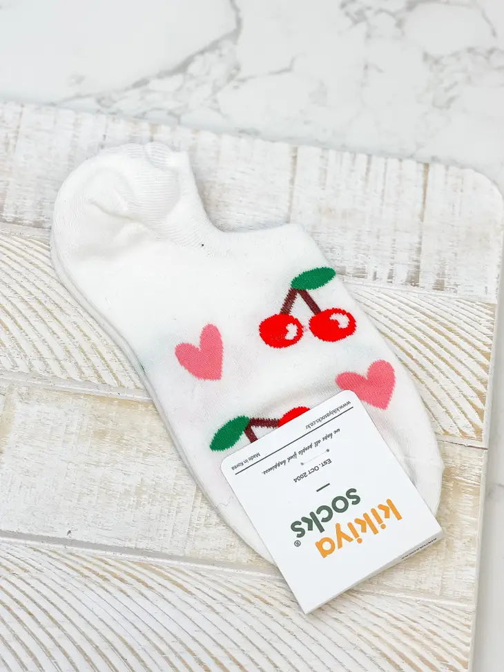 PREORDER: Fruity No Show Socks in Two Colors