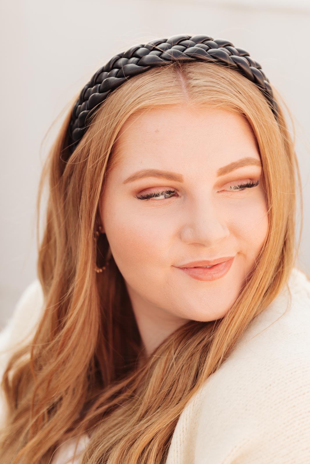 Topside Braided Headband in Black