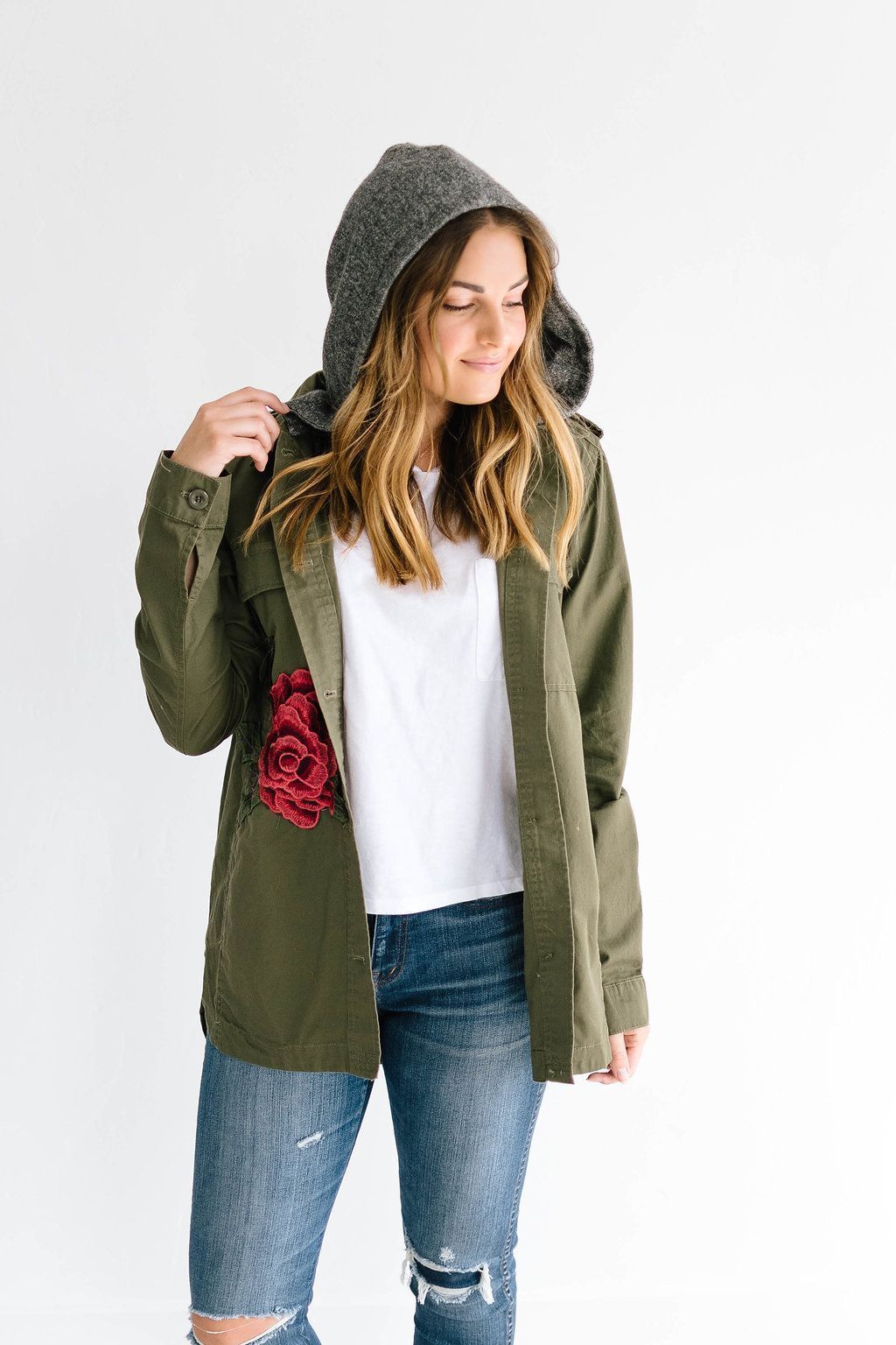Army of Roses Jacket in Green