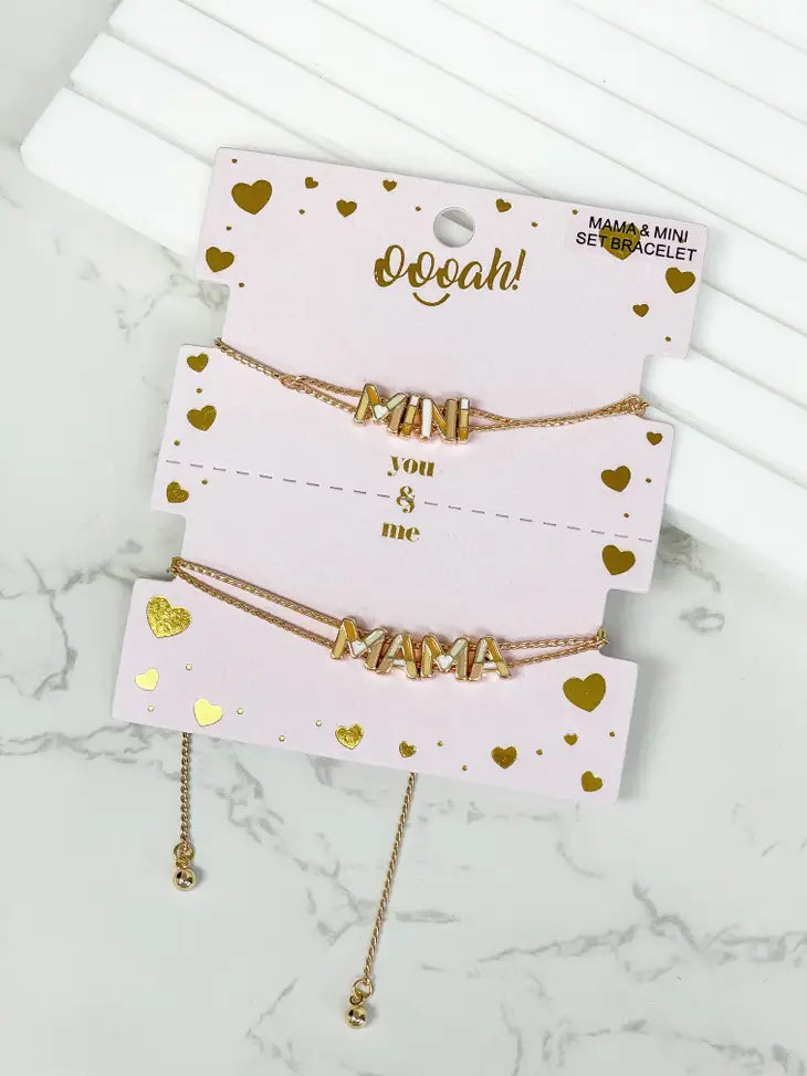 Mama & Mini Enamel Bracelet Sets