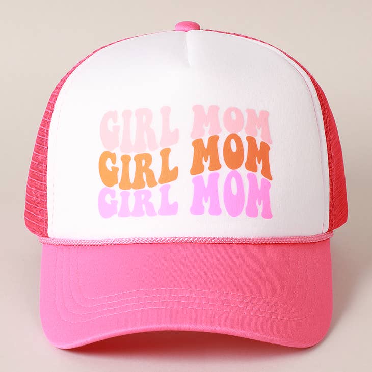 PREORDER: Girl Mom Foam Trucker Hat in Two Colors