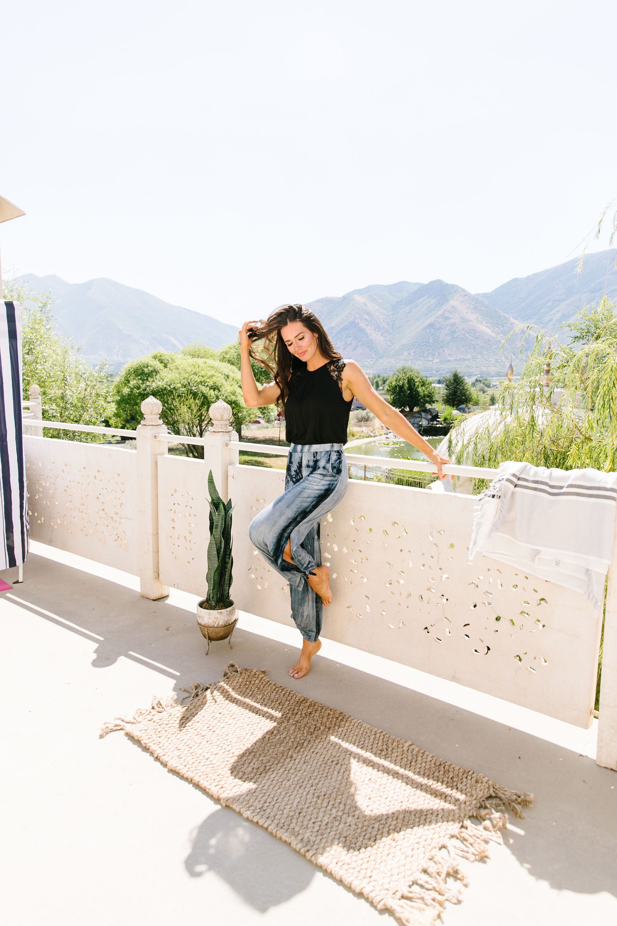 Beach Streak Pants In Navy