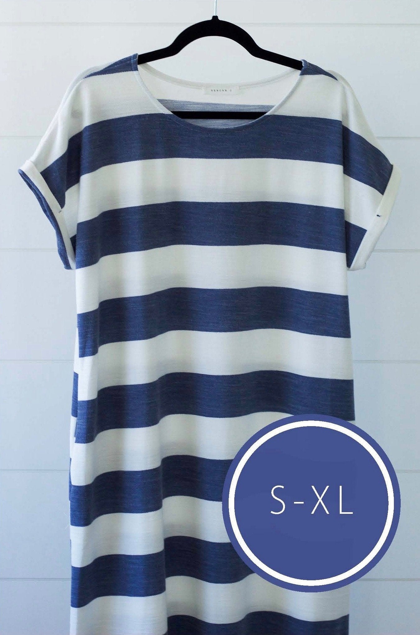 Sailing Through Summer Striped Dress