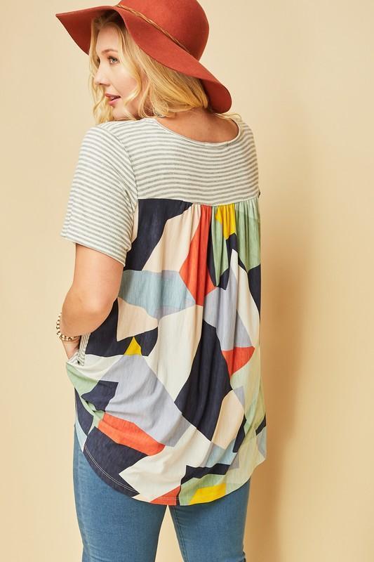 Kaleidoscope Striped Top