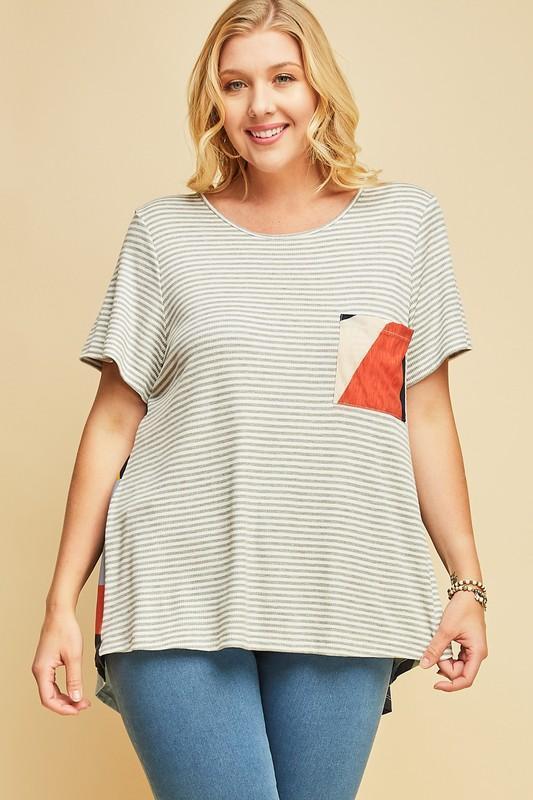 Kaleidoscope Striped Top